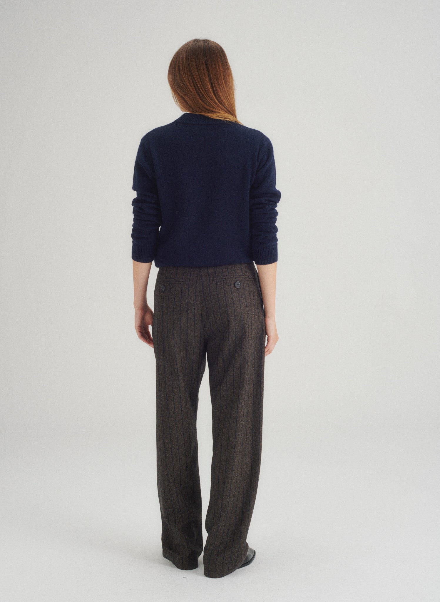 pantalon rayee 2 pinces