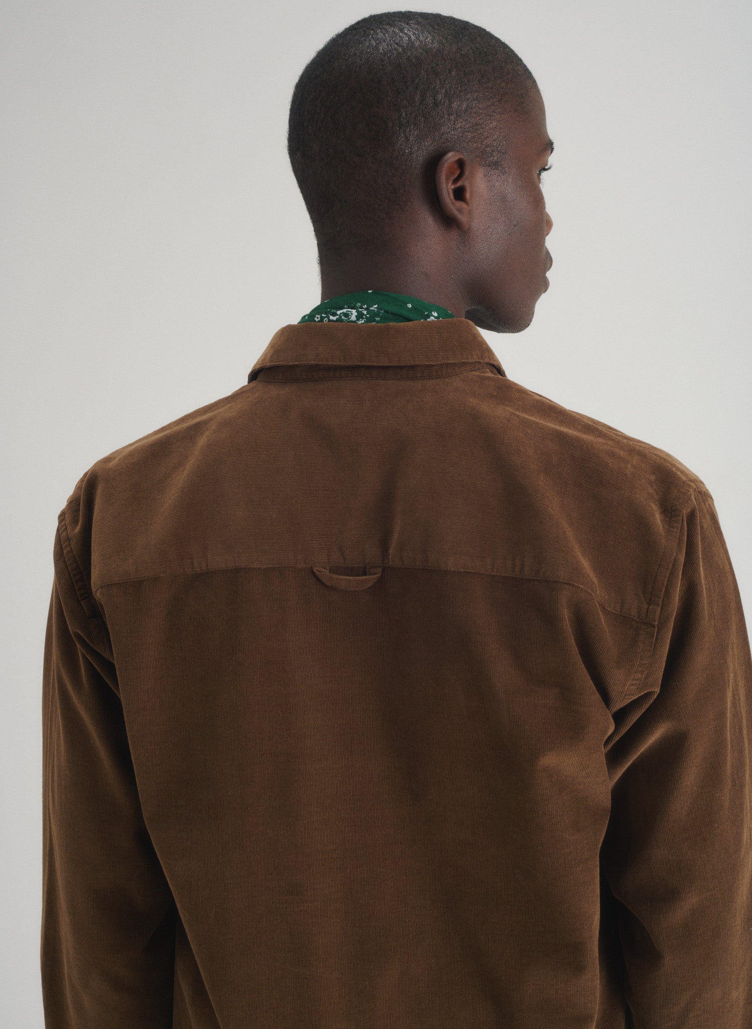 chemise loose velours