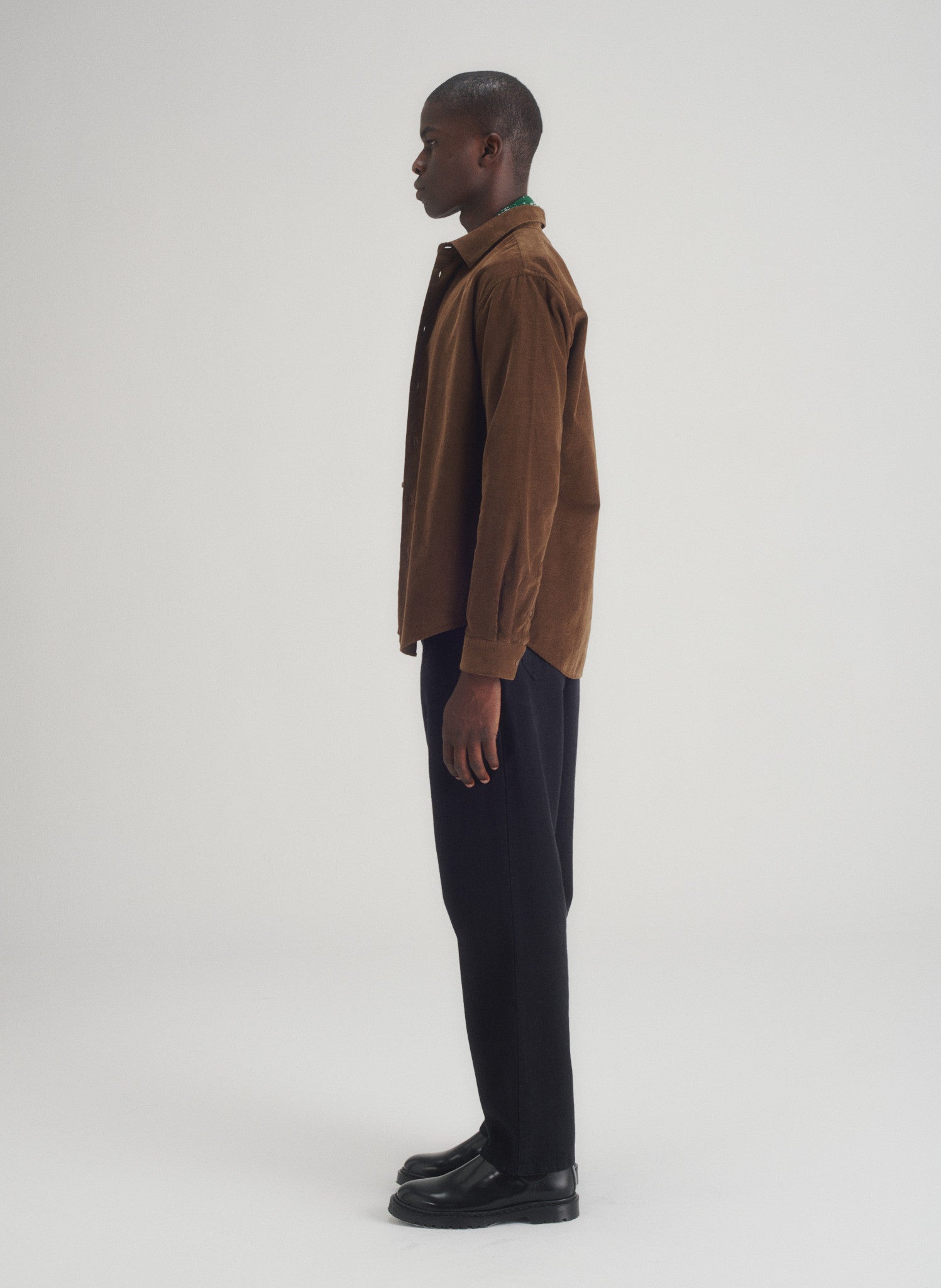 chemise loose velours