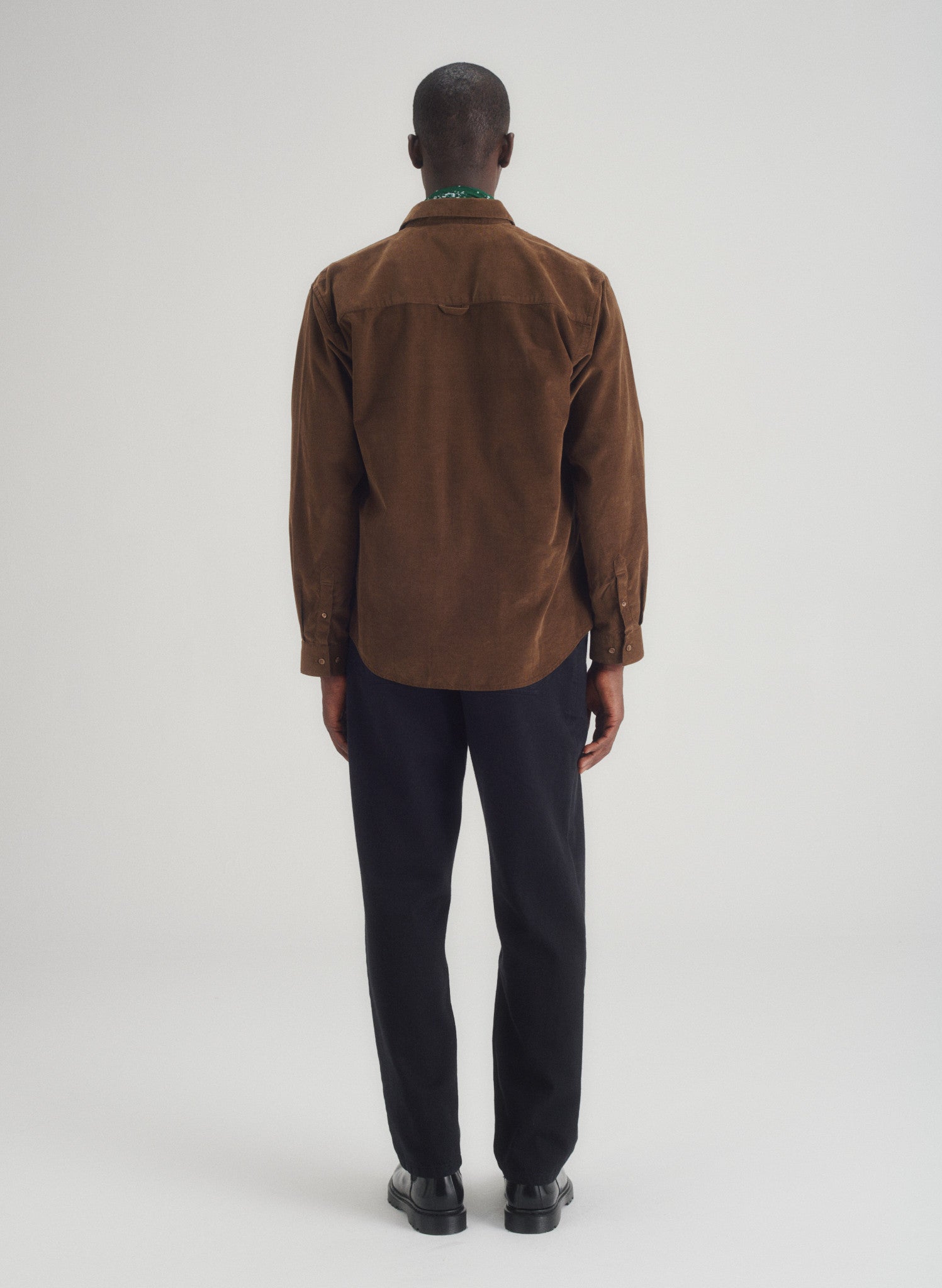 chemise loose velours