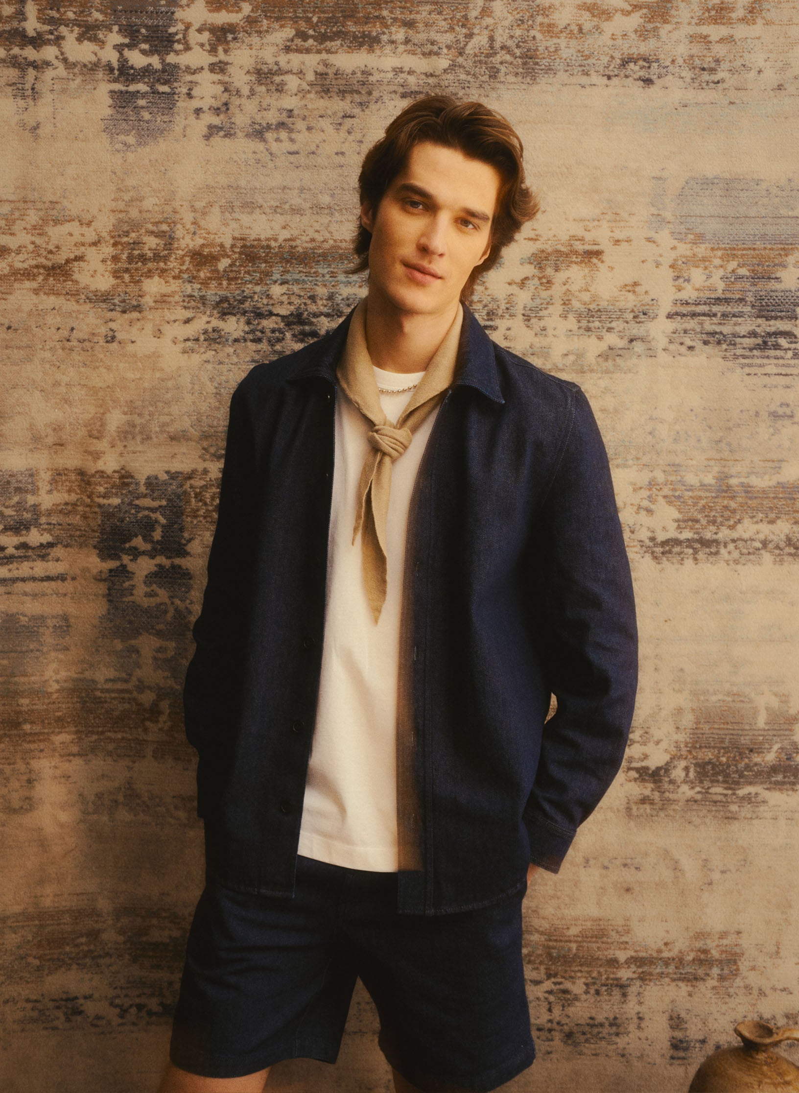 surchemise en denim brut homme femme unisexe oekotex