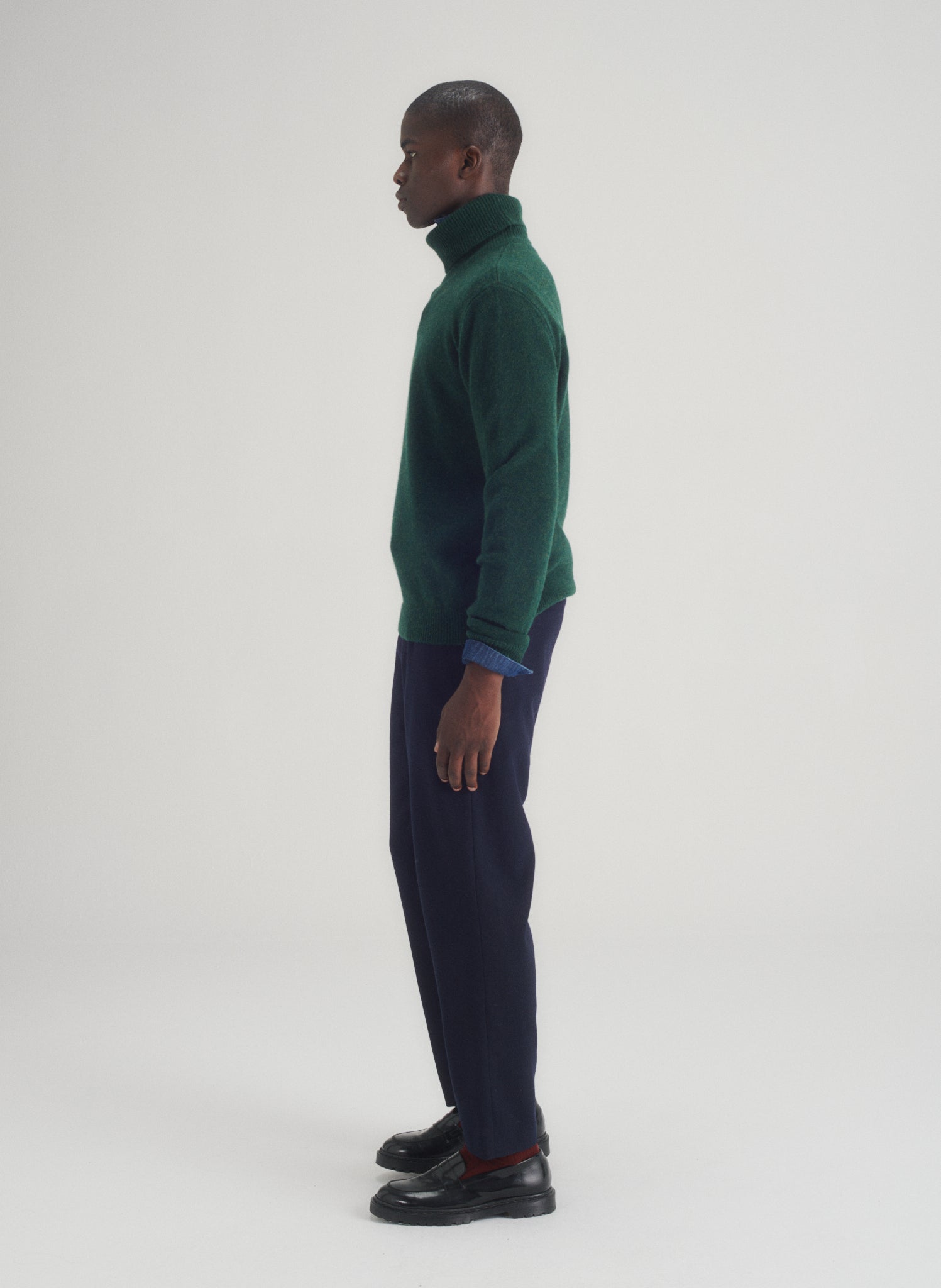 pull col roule 100 laine 3