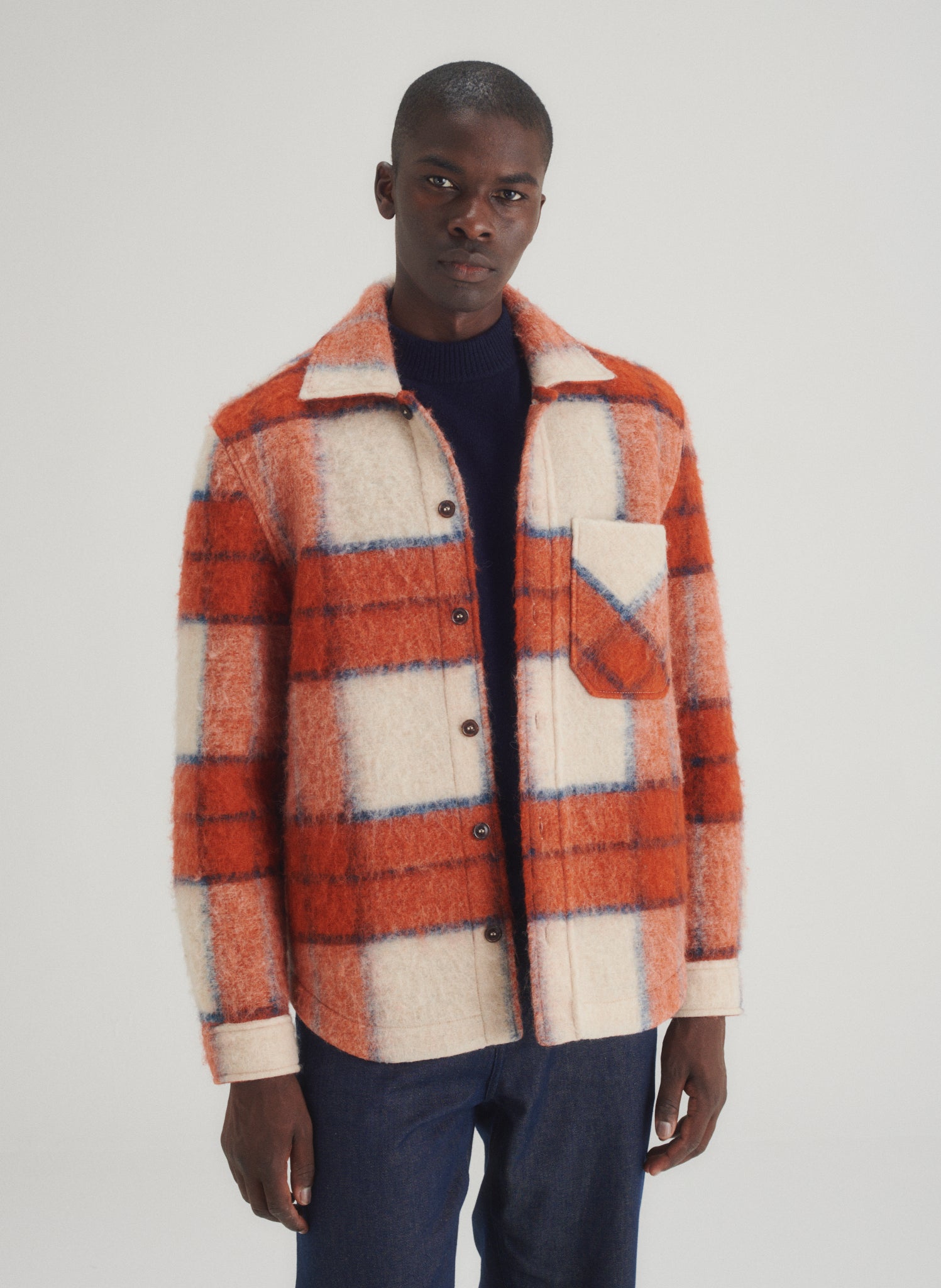 surchemise laine carreaux