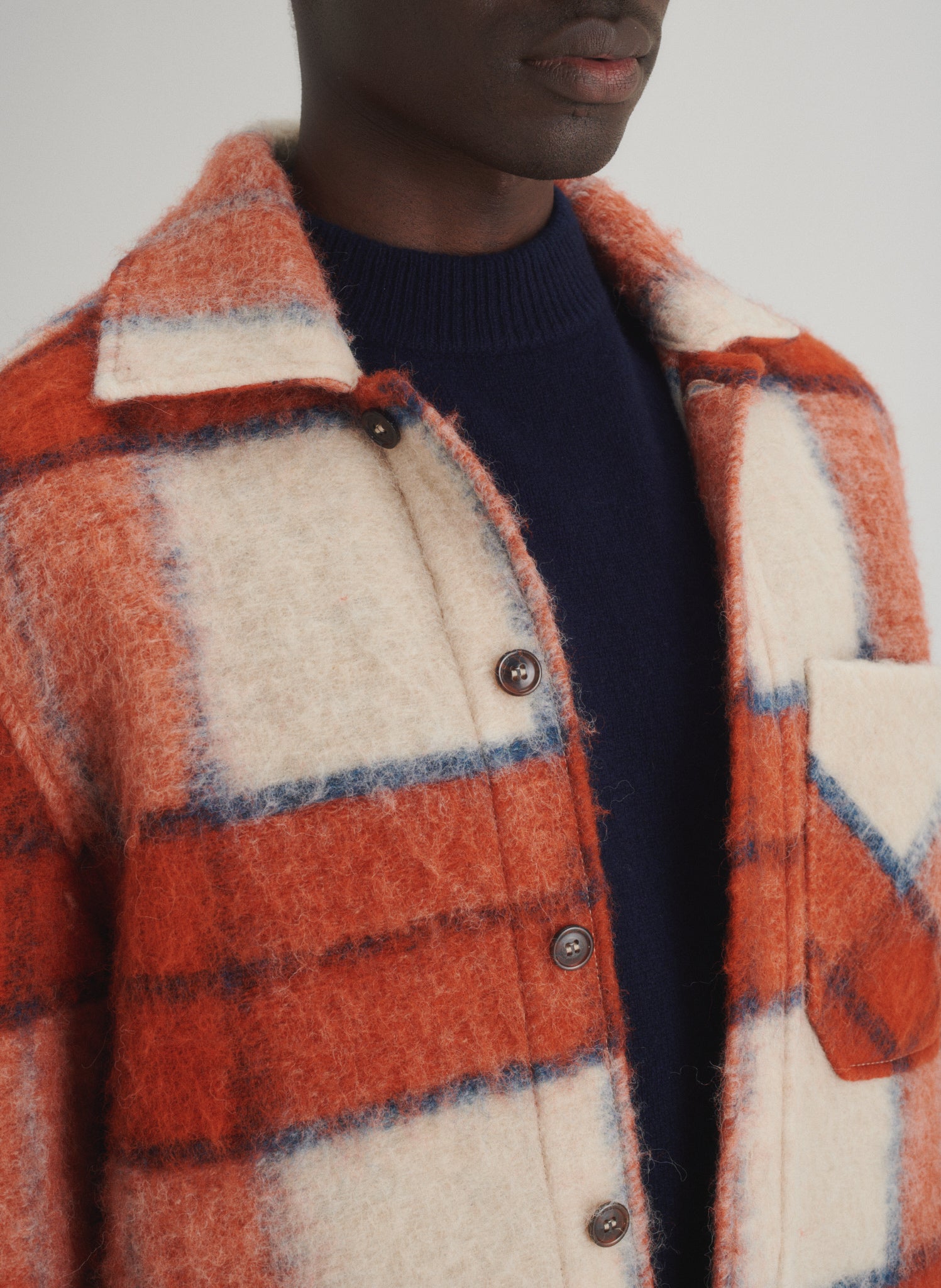 surchemise laine carreaux