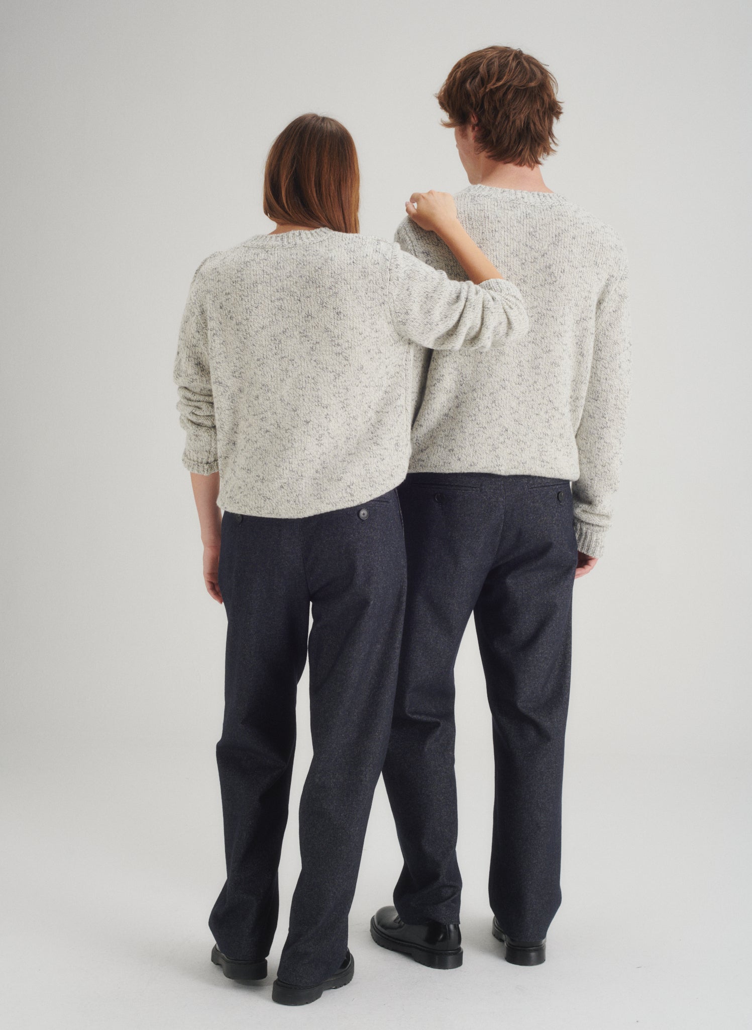 pantalon double pinces denim 1