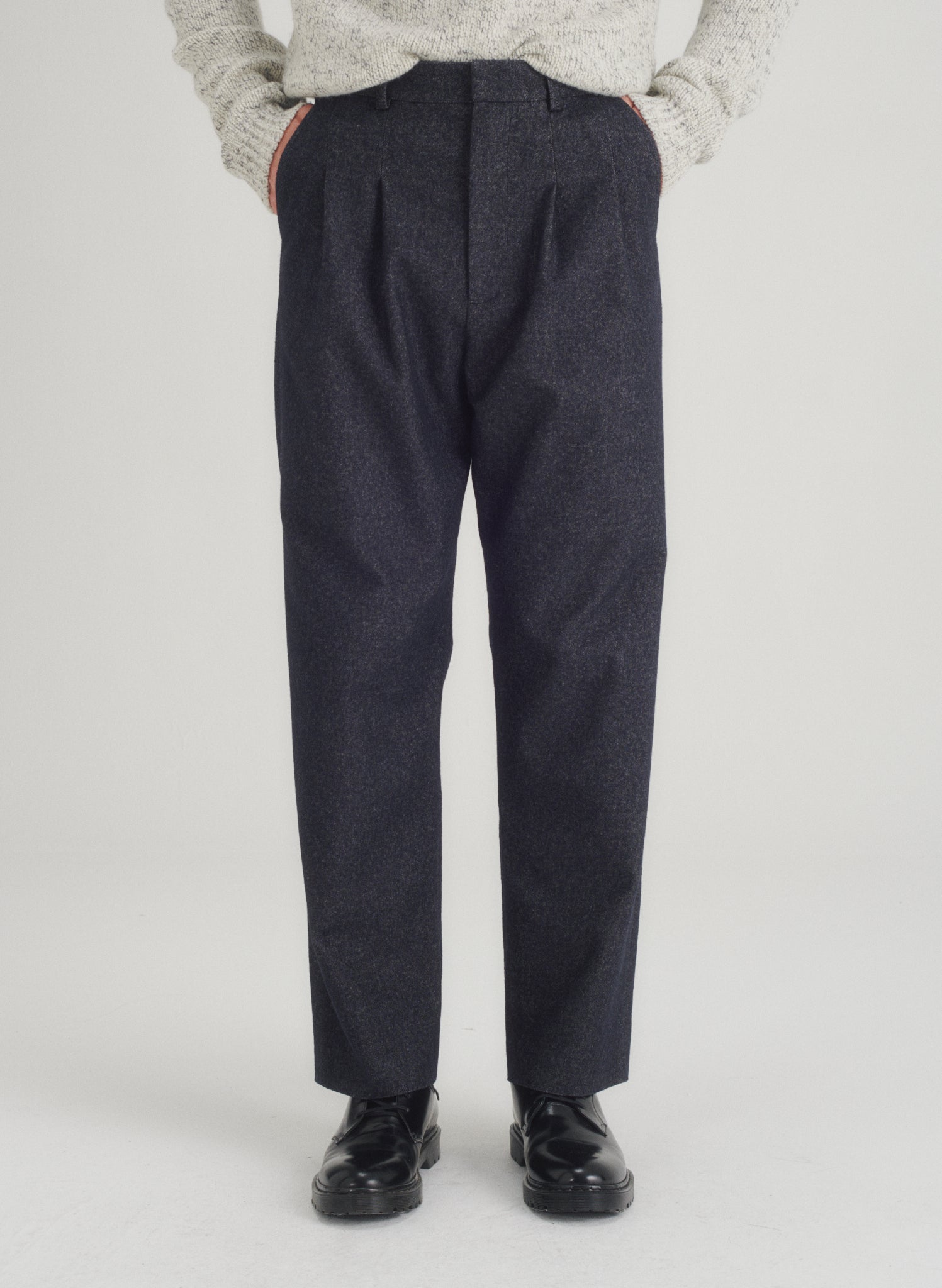 pantalon double pinces denim 1