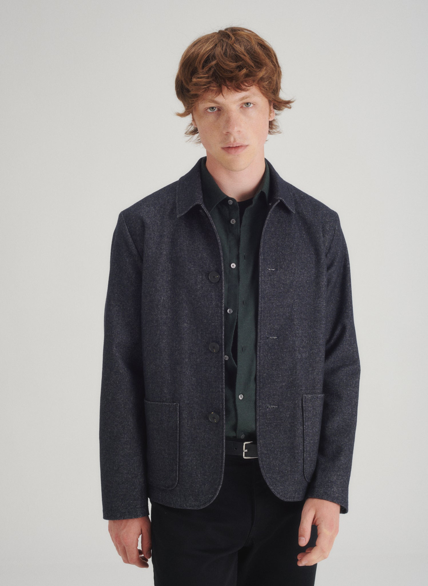 veste courte effet denim