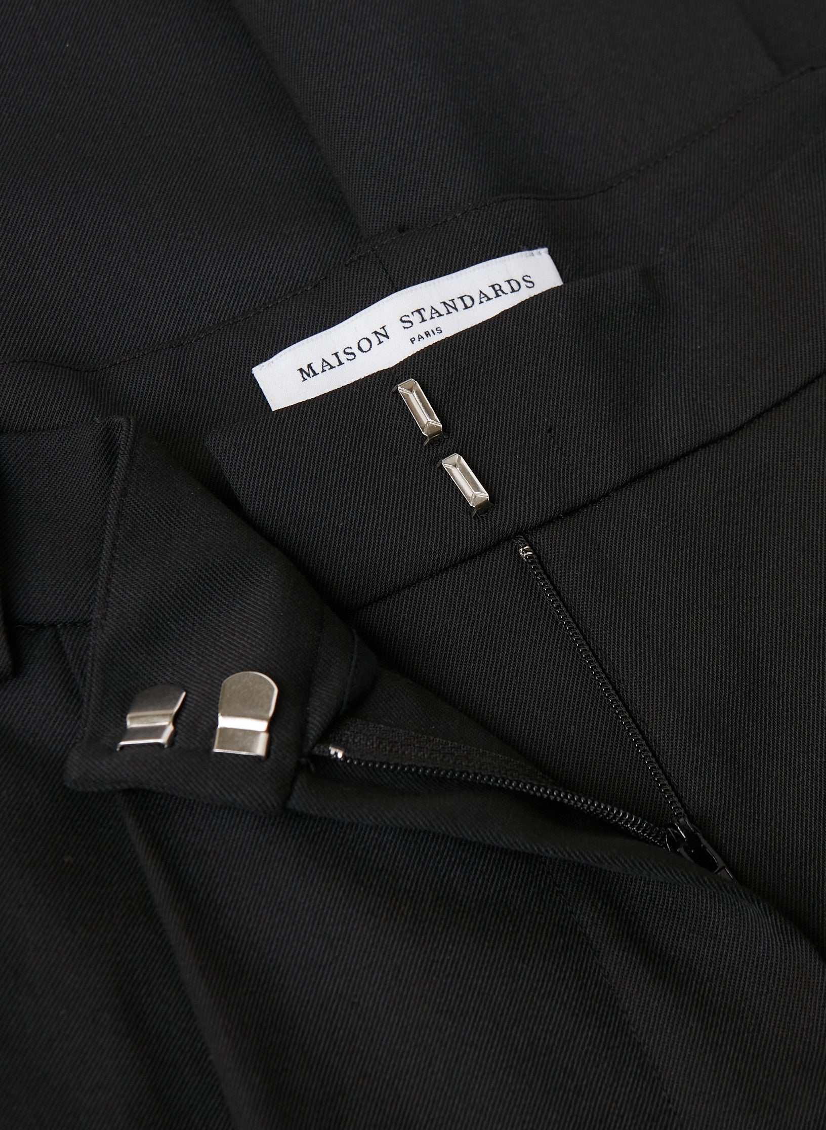 pantalon noir palazzo bi stretch sans repassage