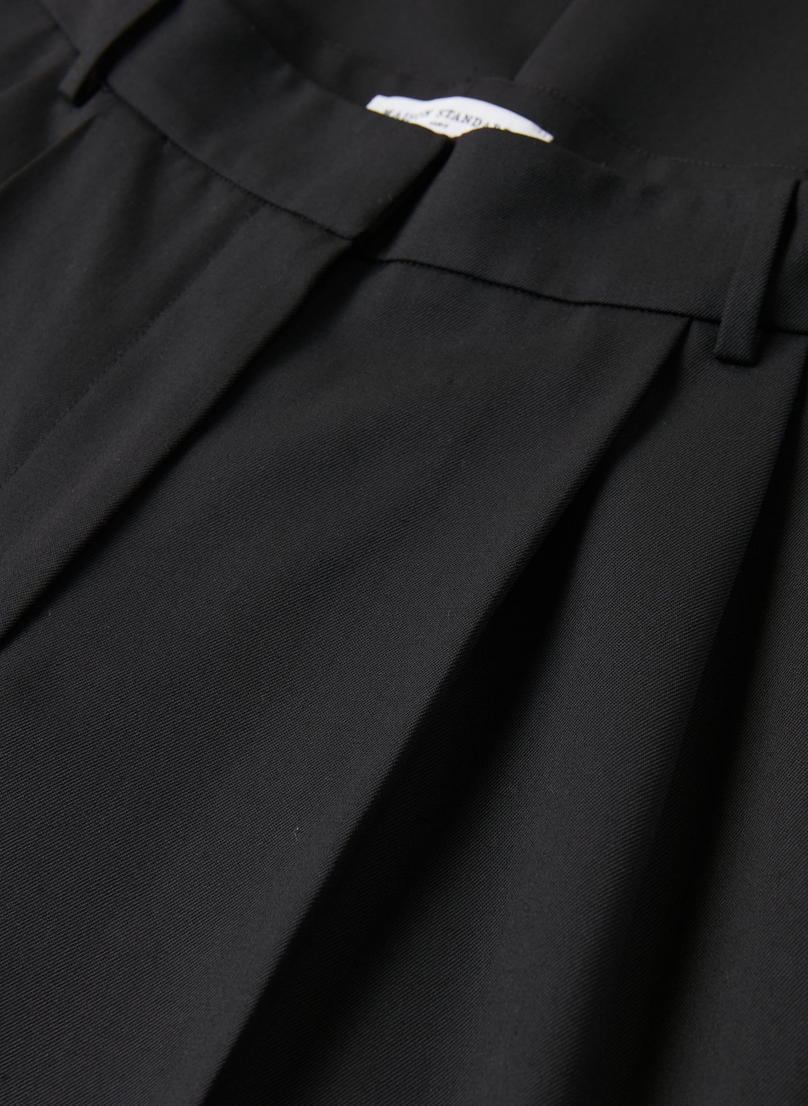 pantalon noir palazzo bi stretch sans repassage