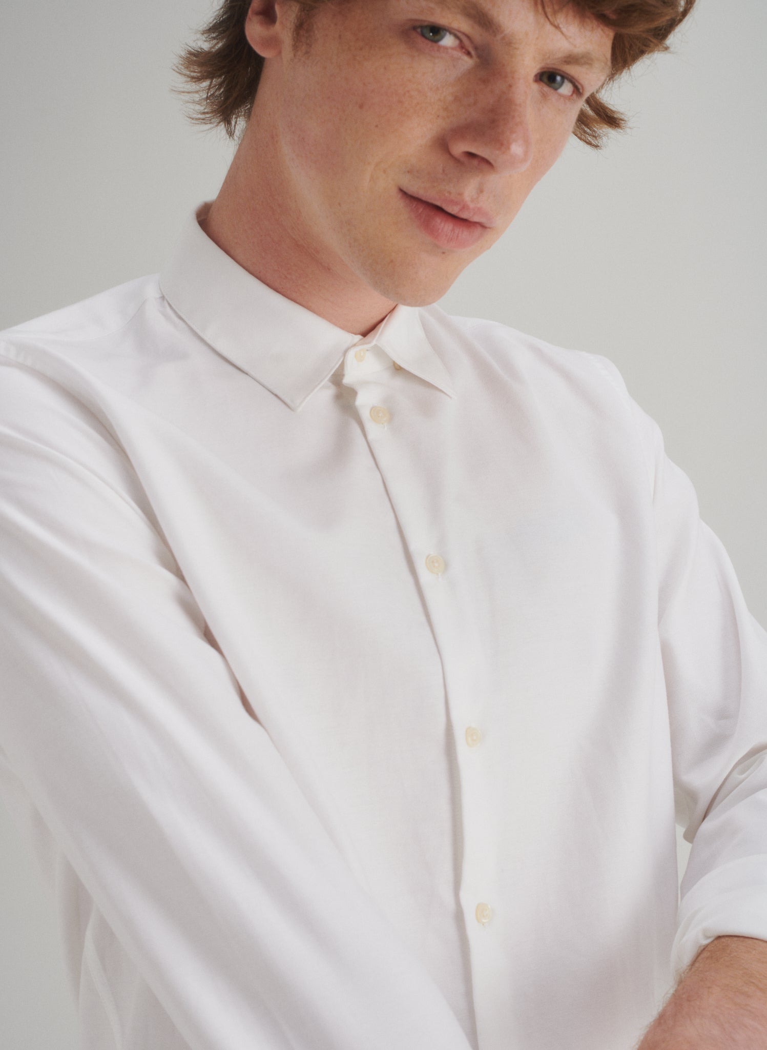 chemise oxford easycare blanche coupe regular homme