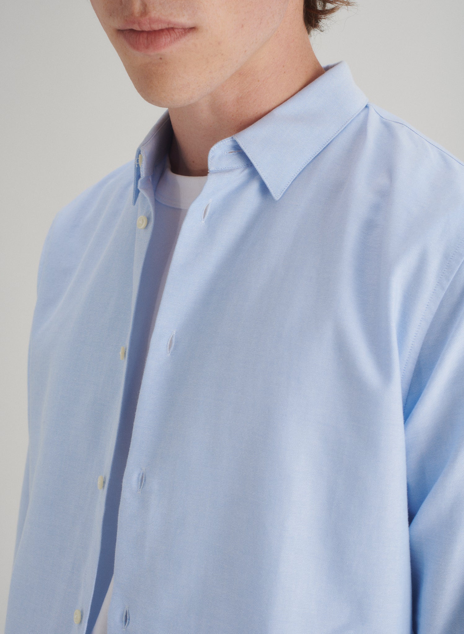 chemise homme oxford easycare bleue matiere portugal