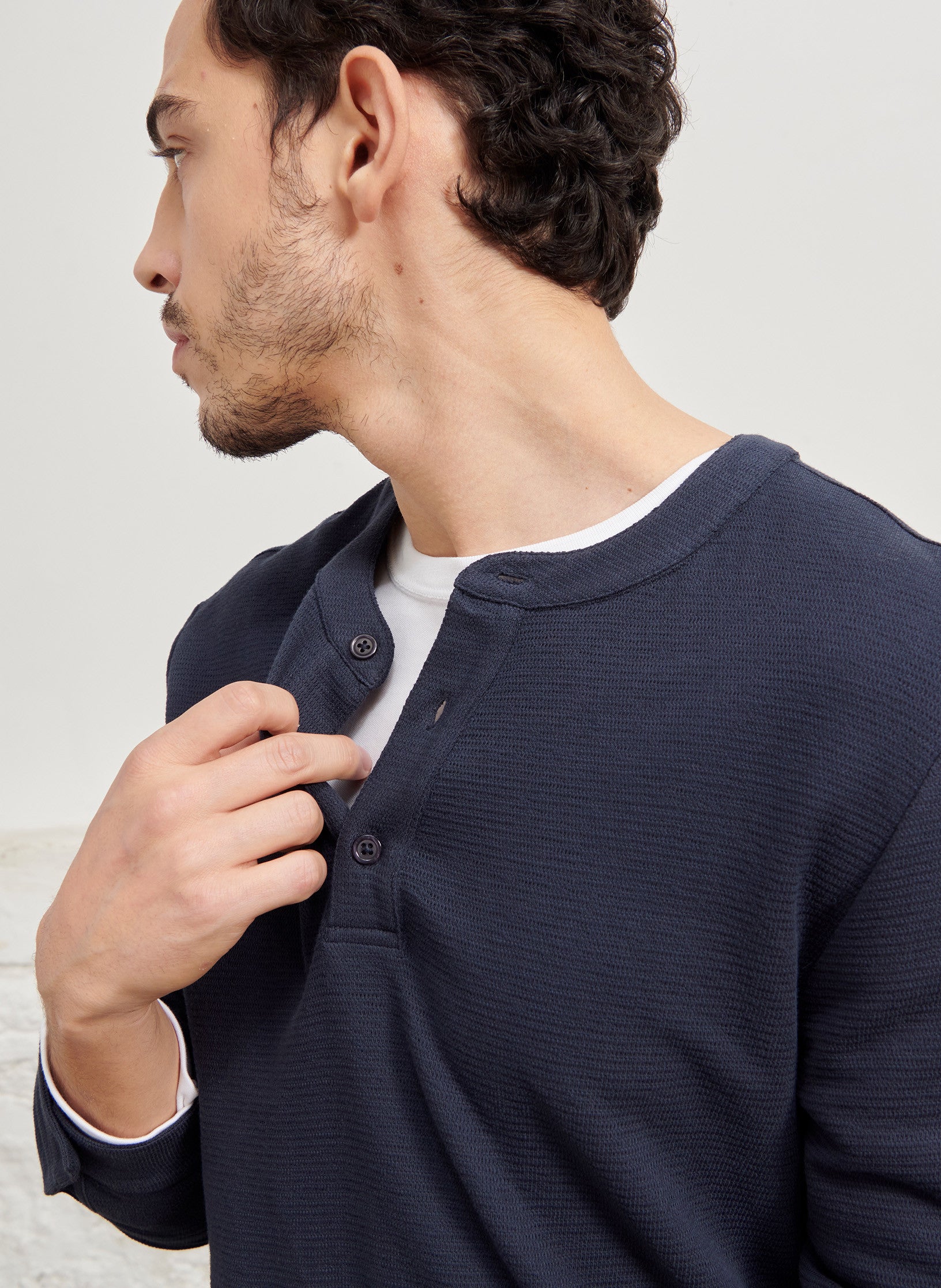 t shirt manches longues homme lyocel blanc