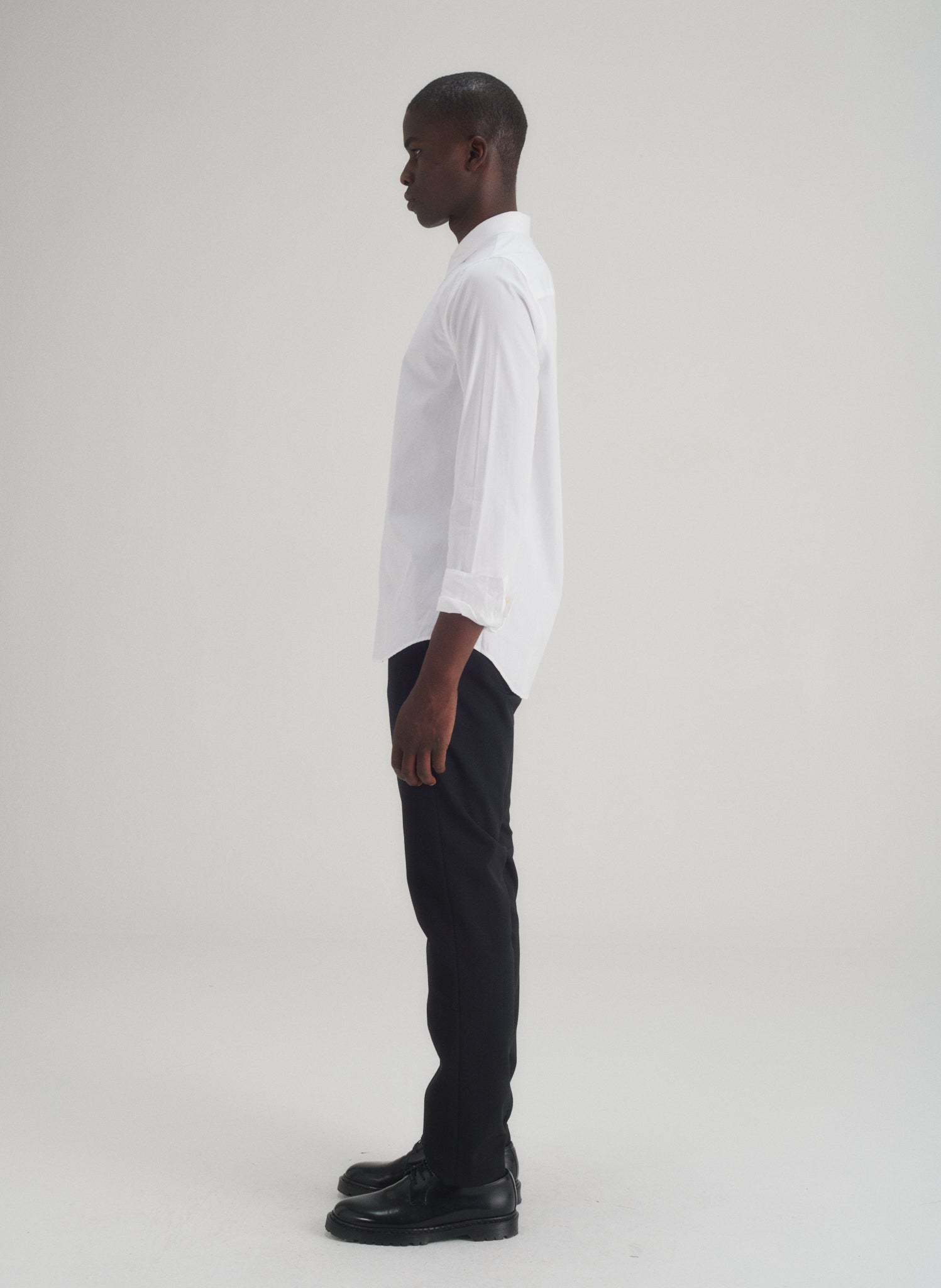 chemise popeline ajustee blanche homme