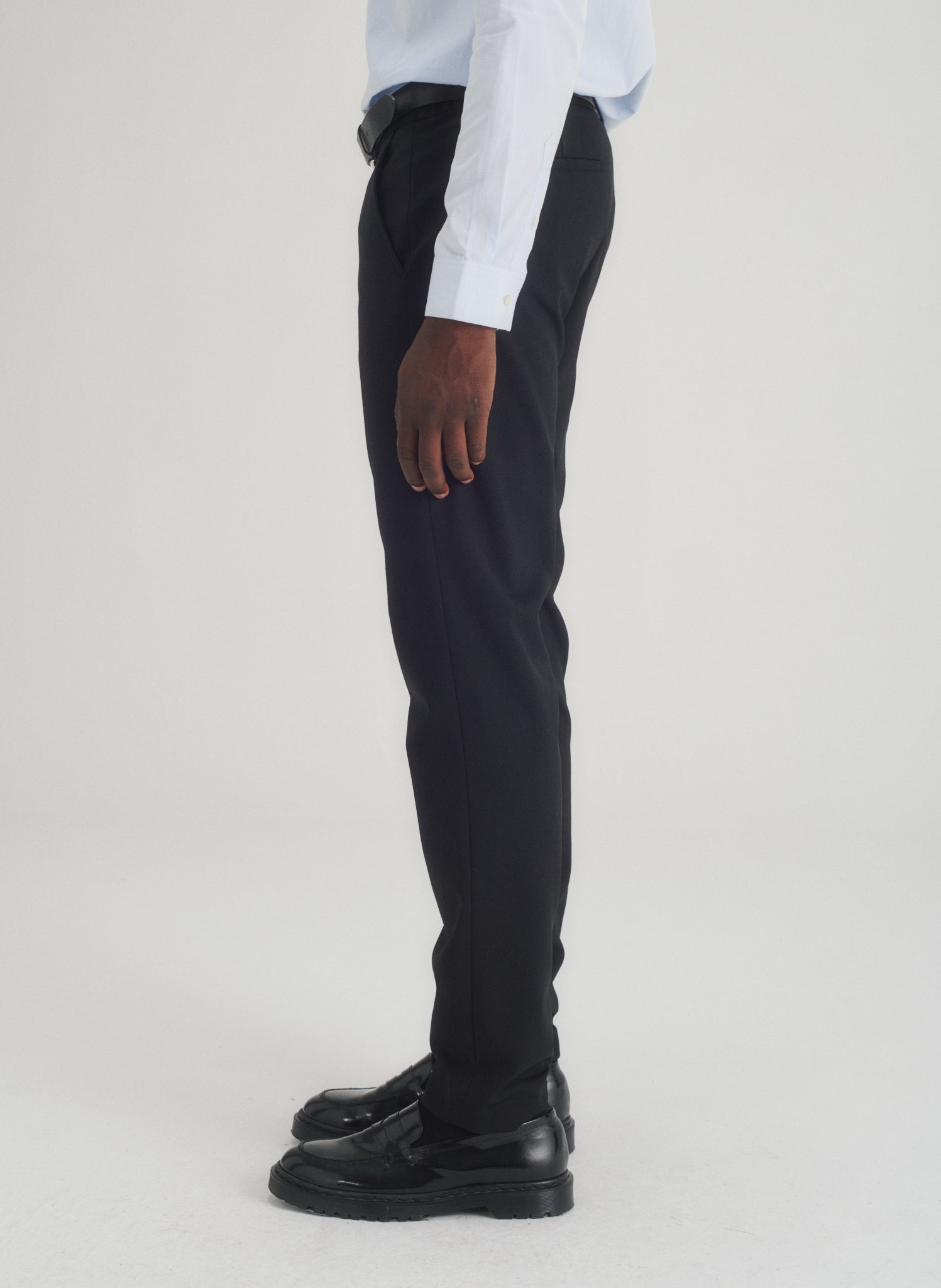 pantalon droit infroissable noir homme