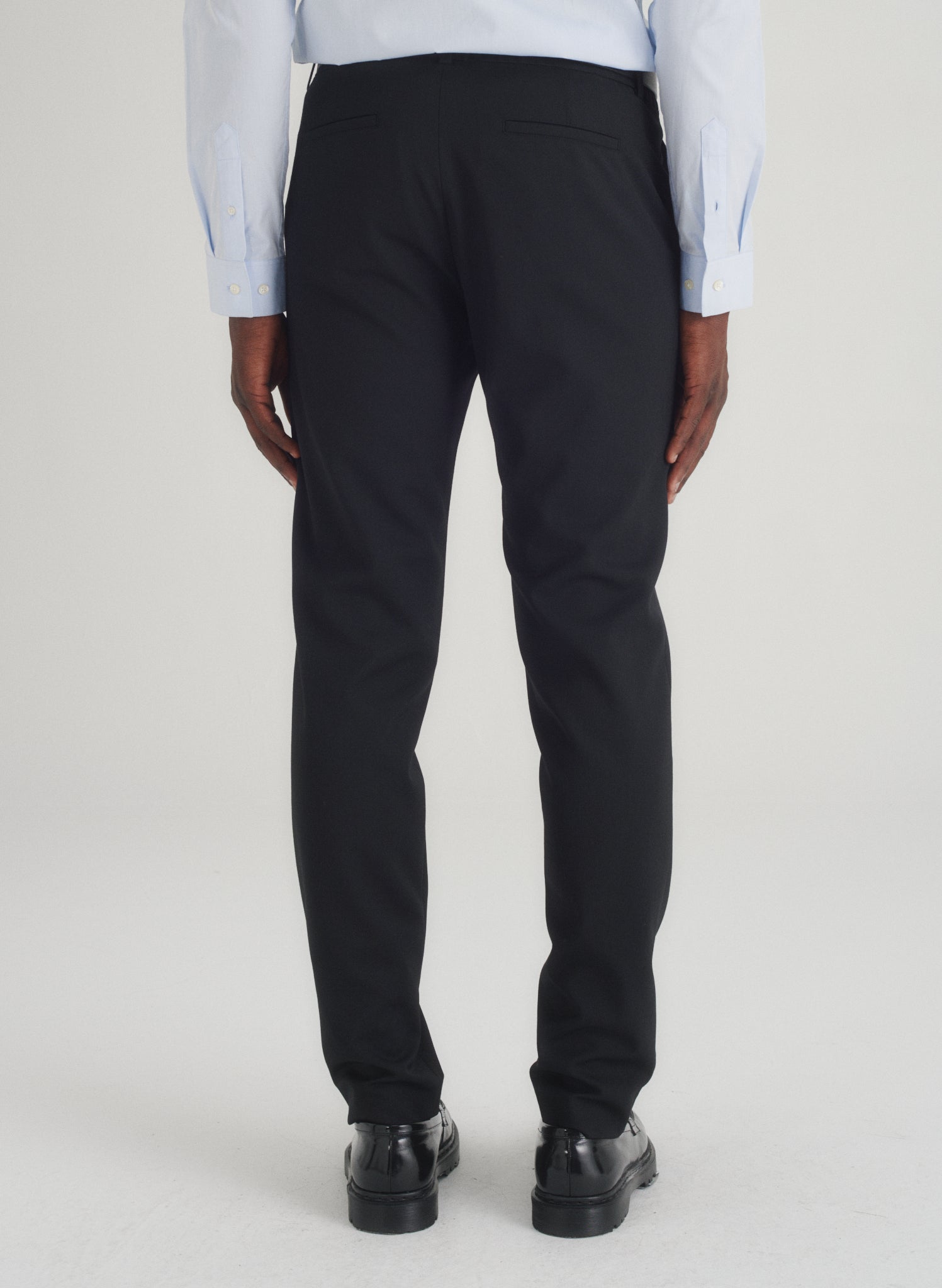 pantalon droit infroissable noir homme