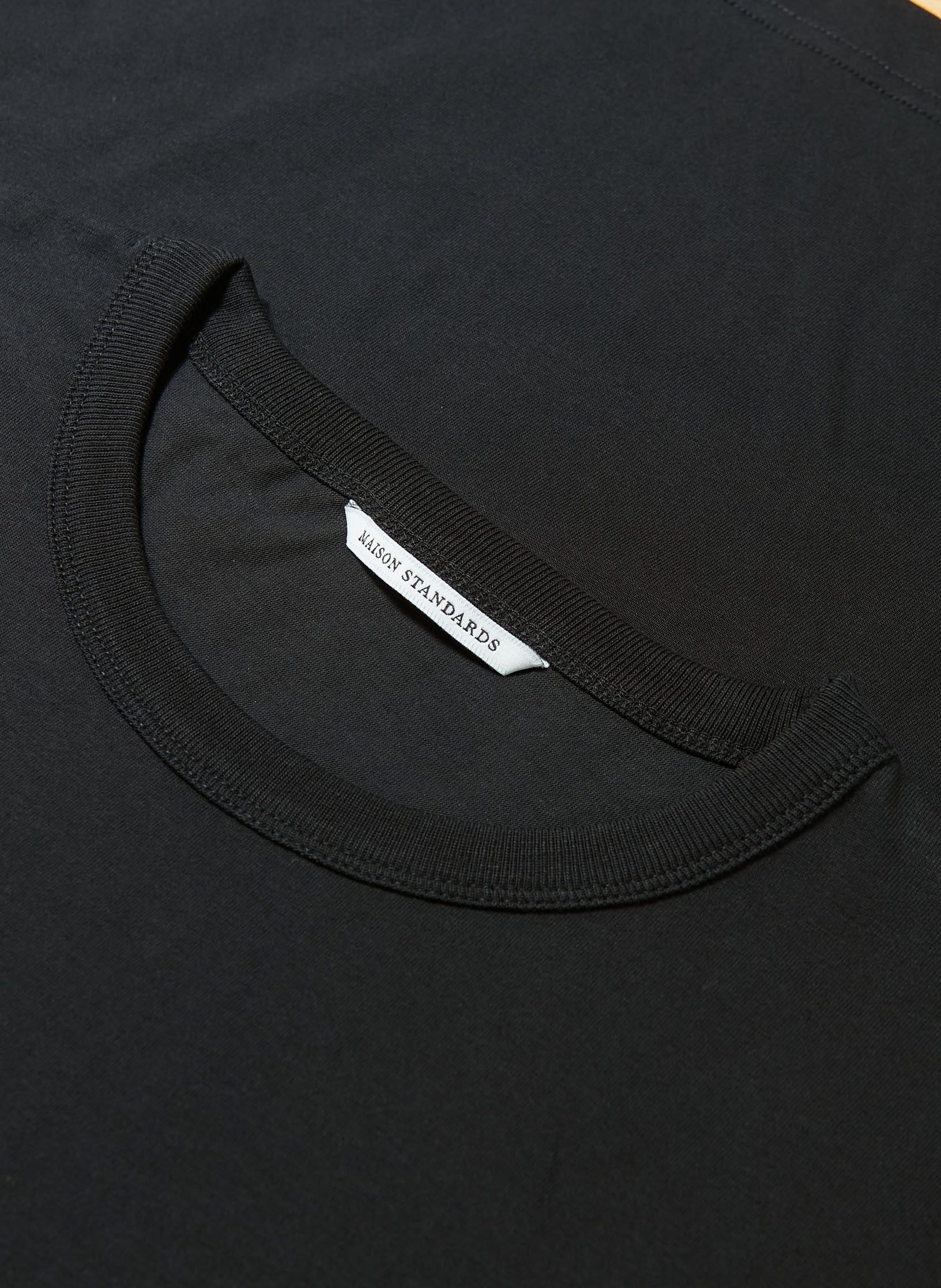 tee shirt coton organique homme noir manche courte