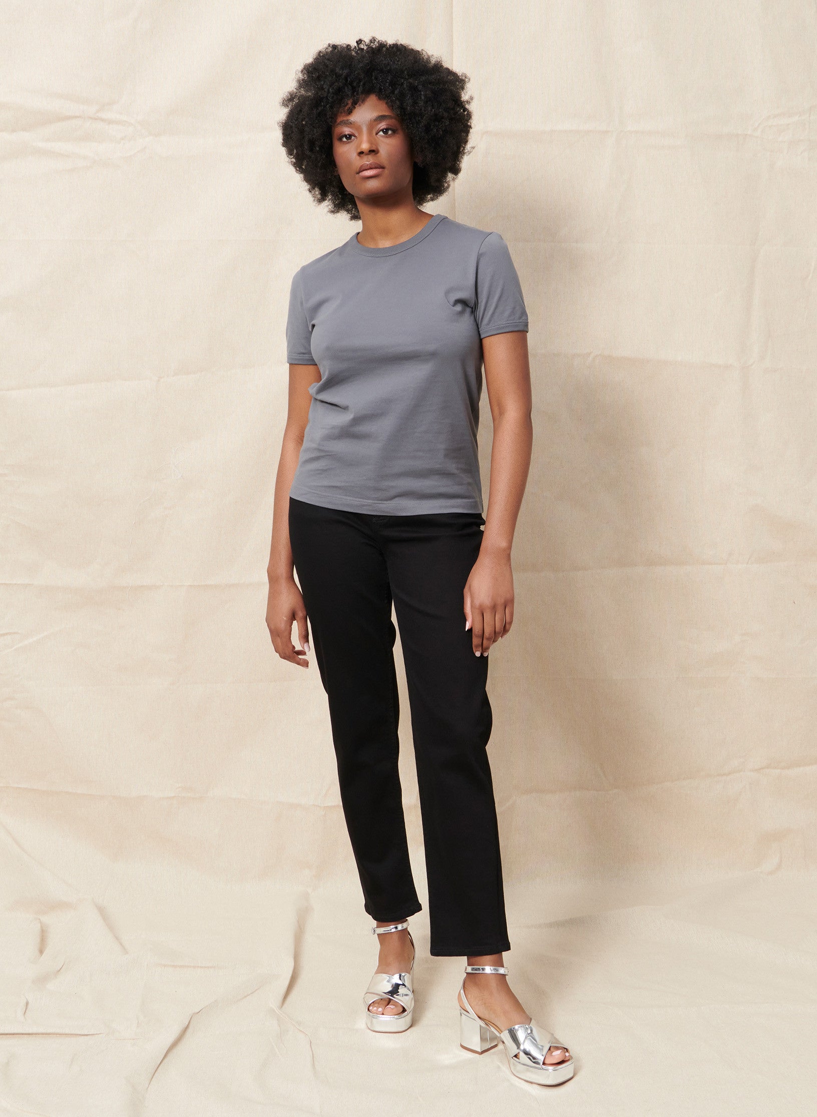 jean mom taille haute