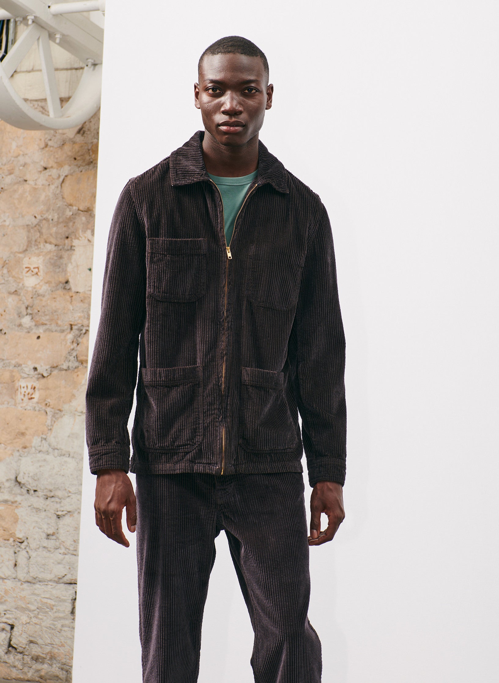 tee shirt coton organique vert homme