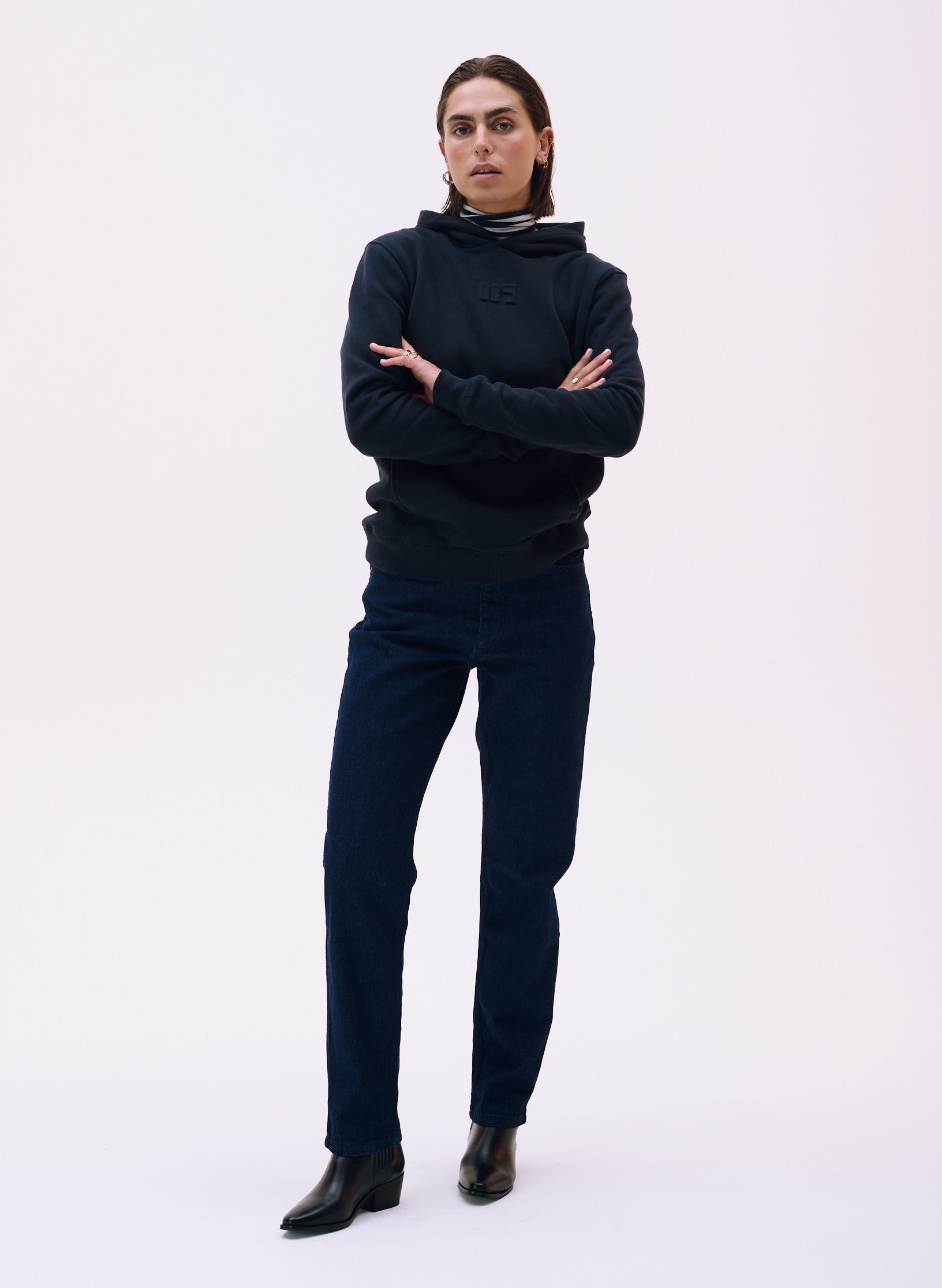 hoodie homme bleu coton organique