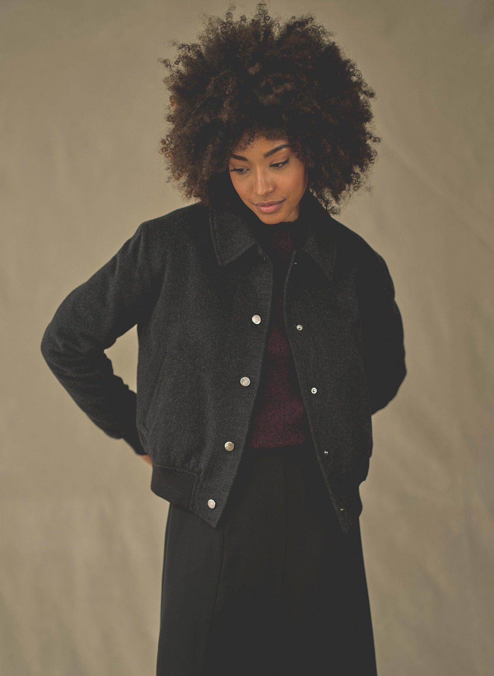 bombers drap de laine