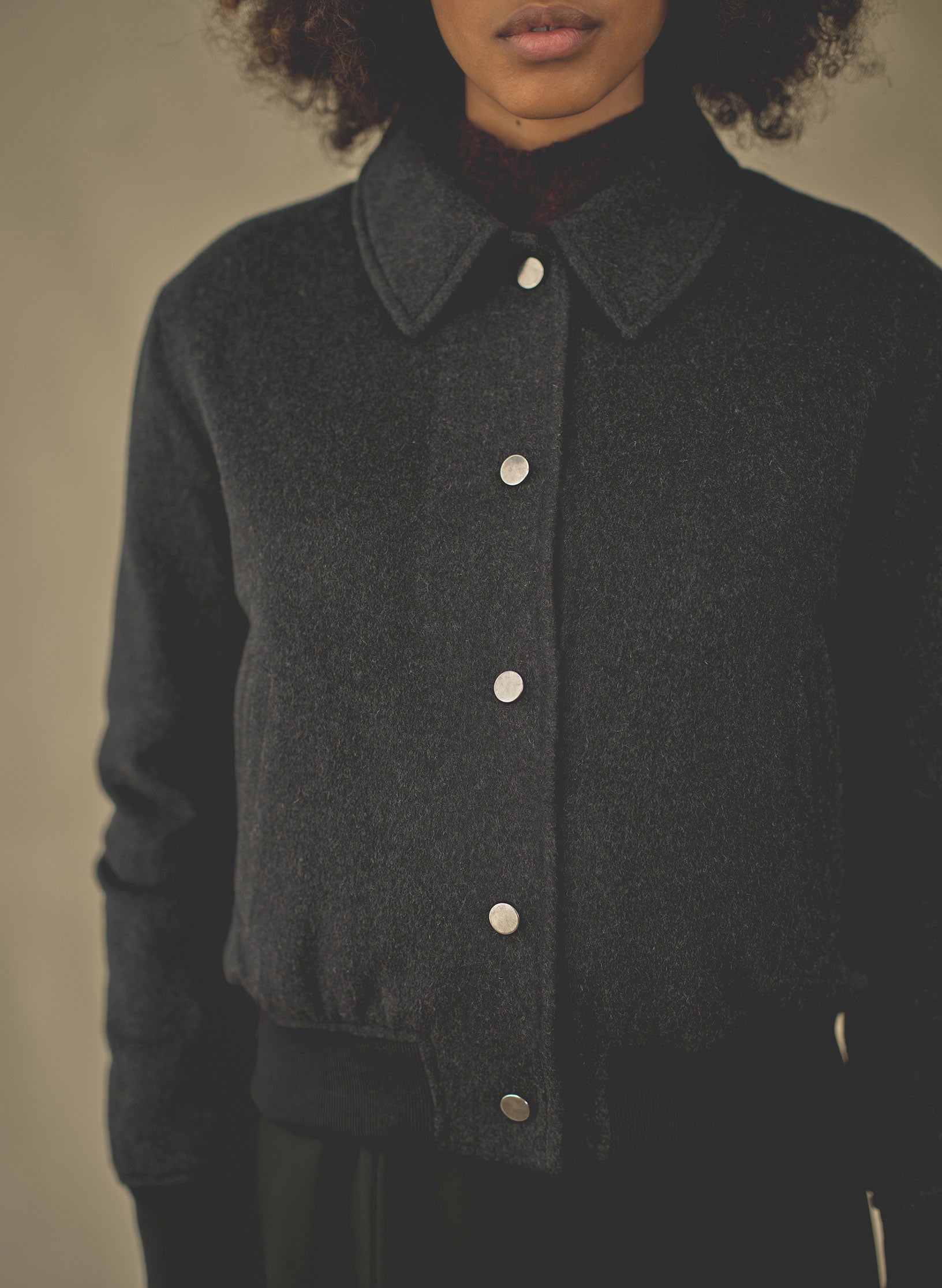 bombers drap de laine