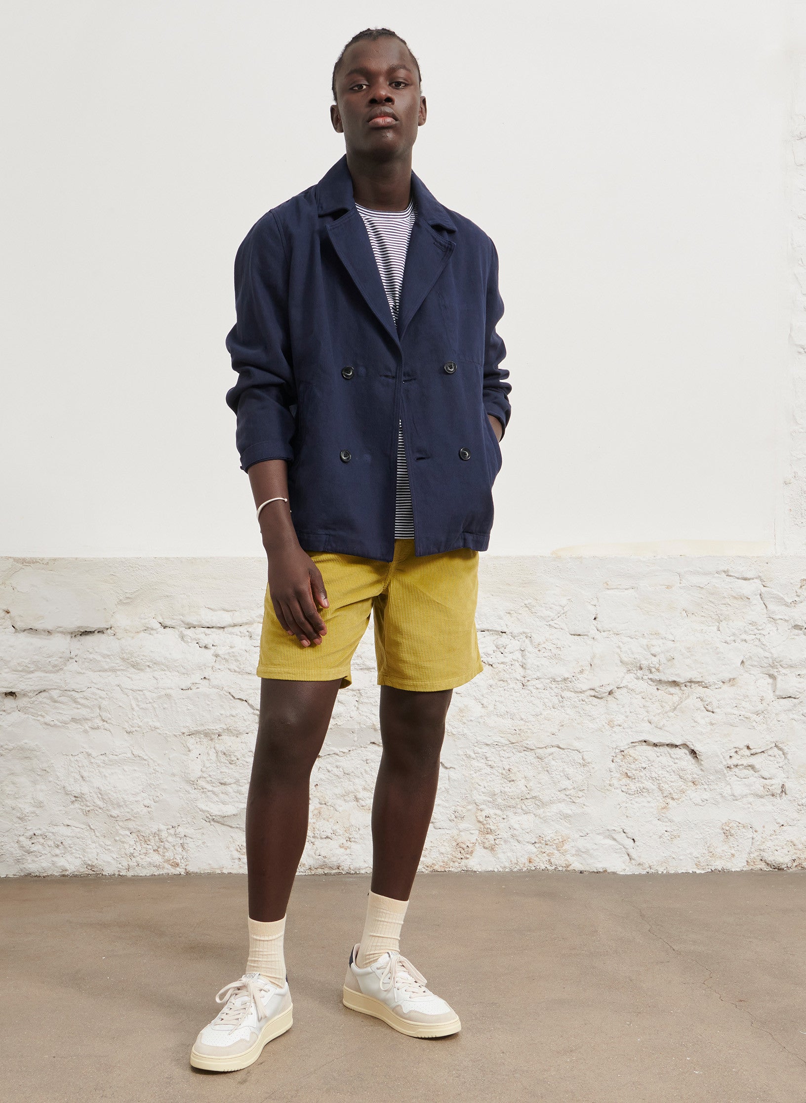 caban twill coton bleu homme