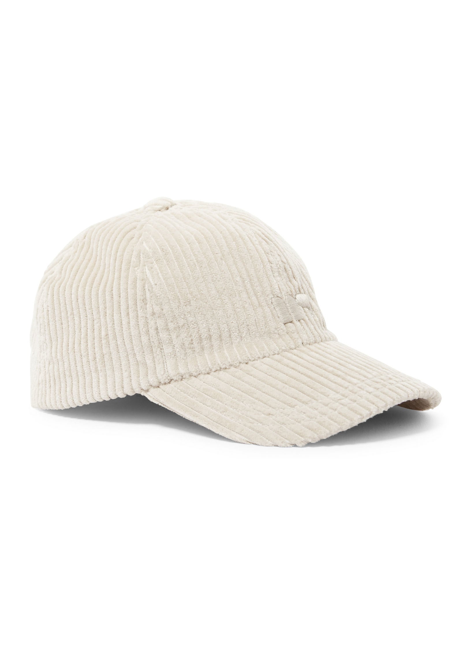 casquette velours homme femme ecru