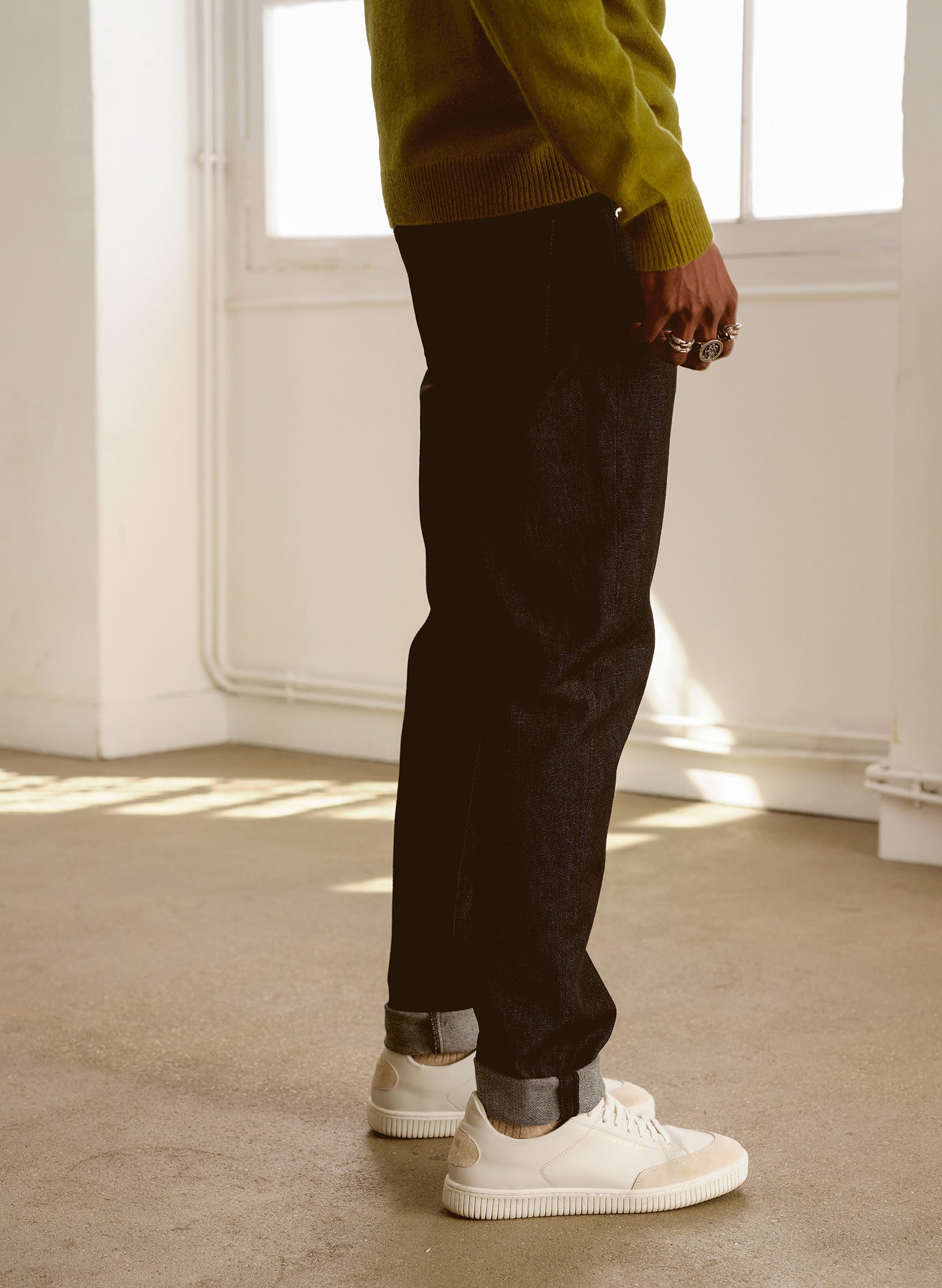 jean slim elvis homme noir delave