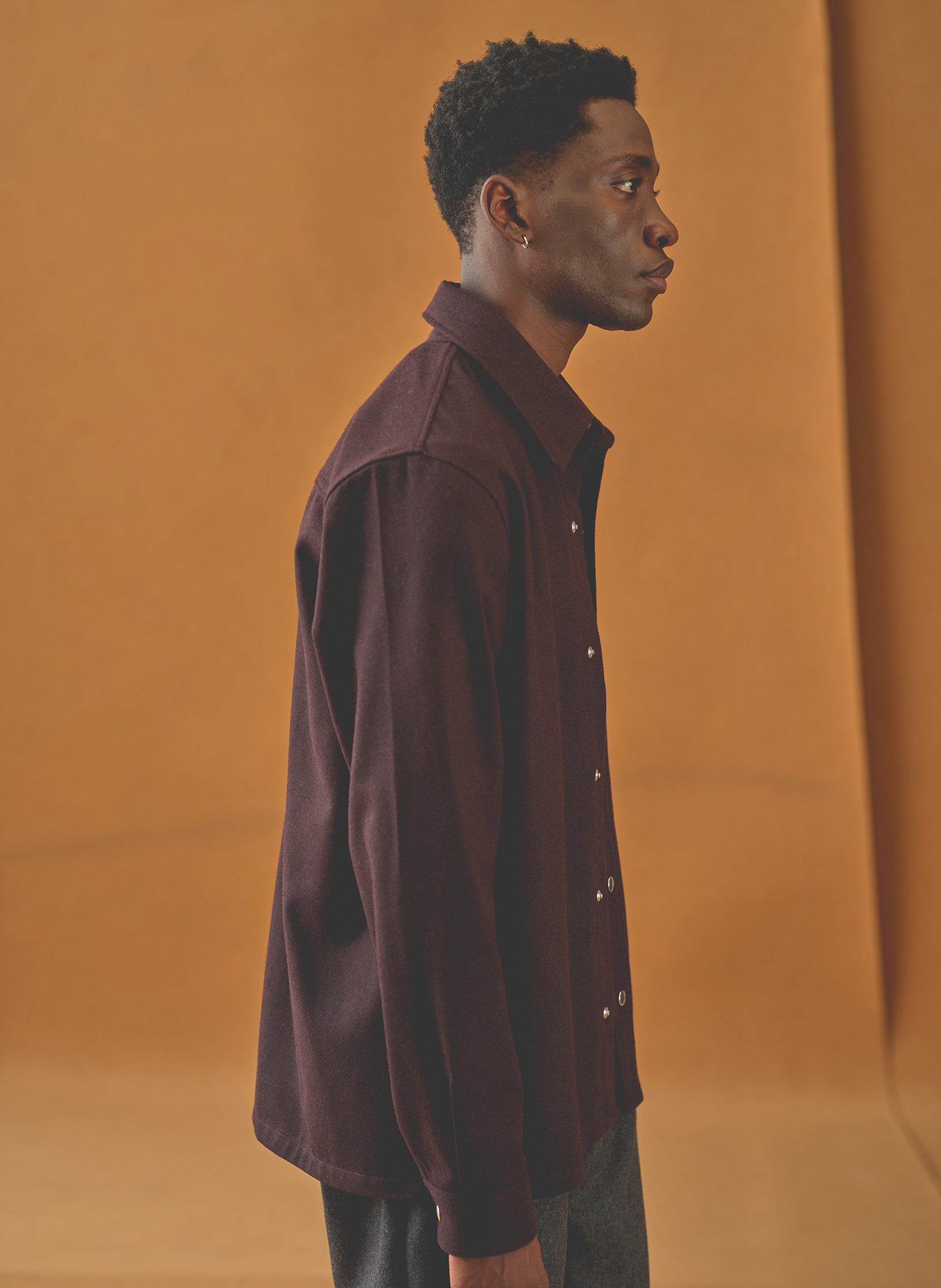 surchemise flanelle bordeaux homme