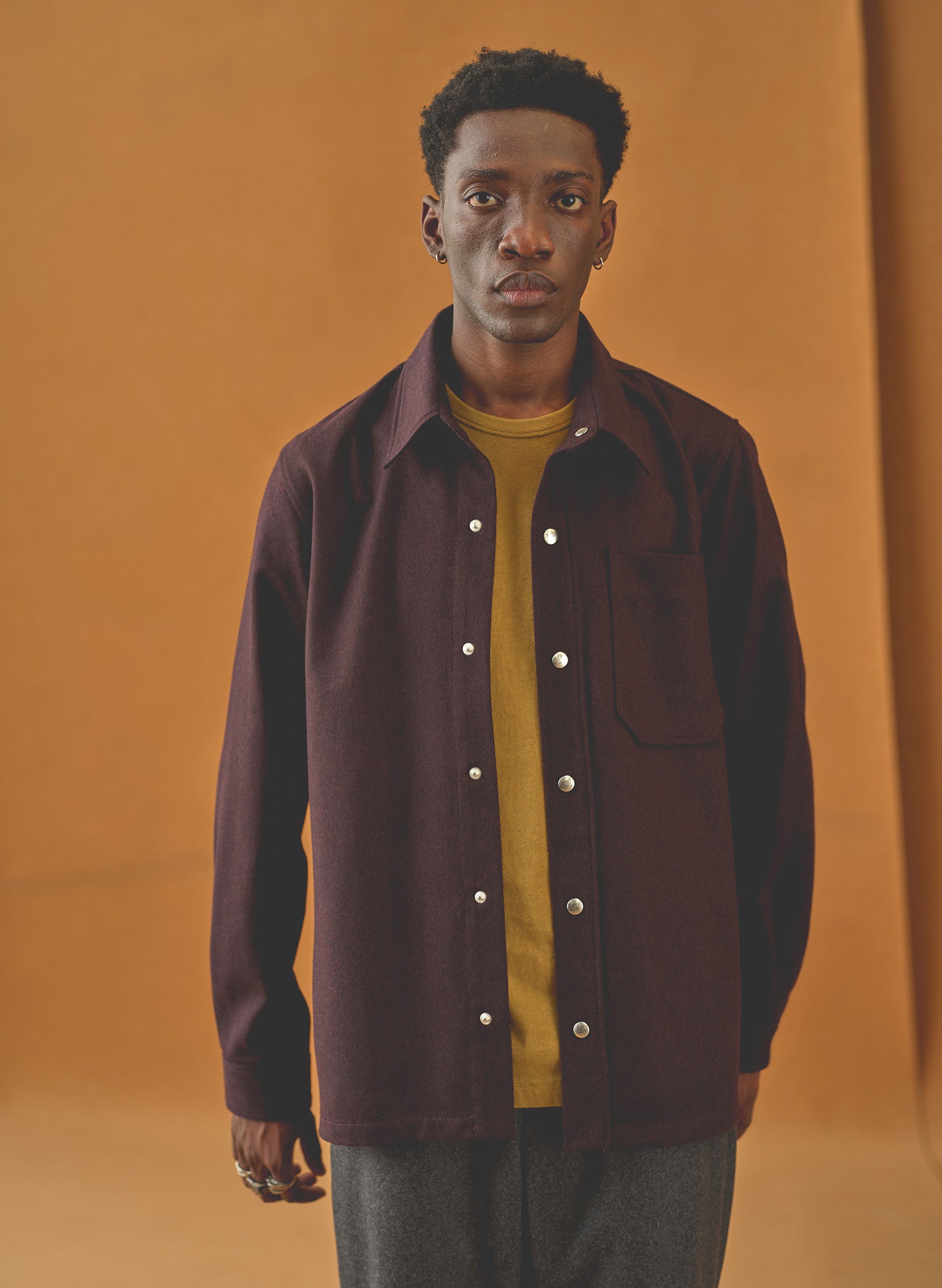 surchemise flanelle bordeaux homme