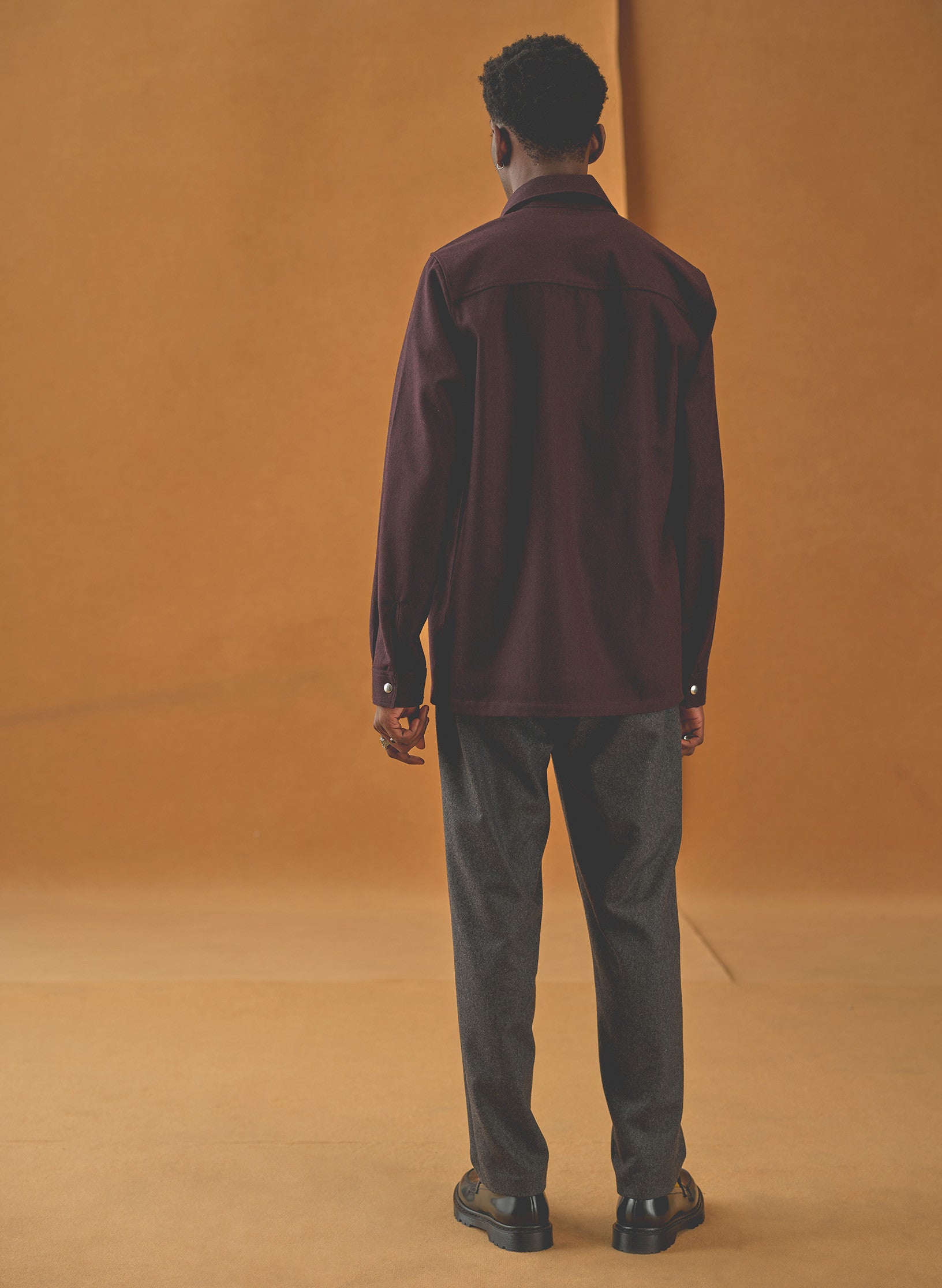 surchemise flanelle bordeaux homme