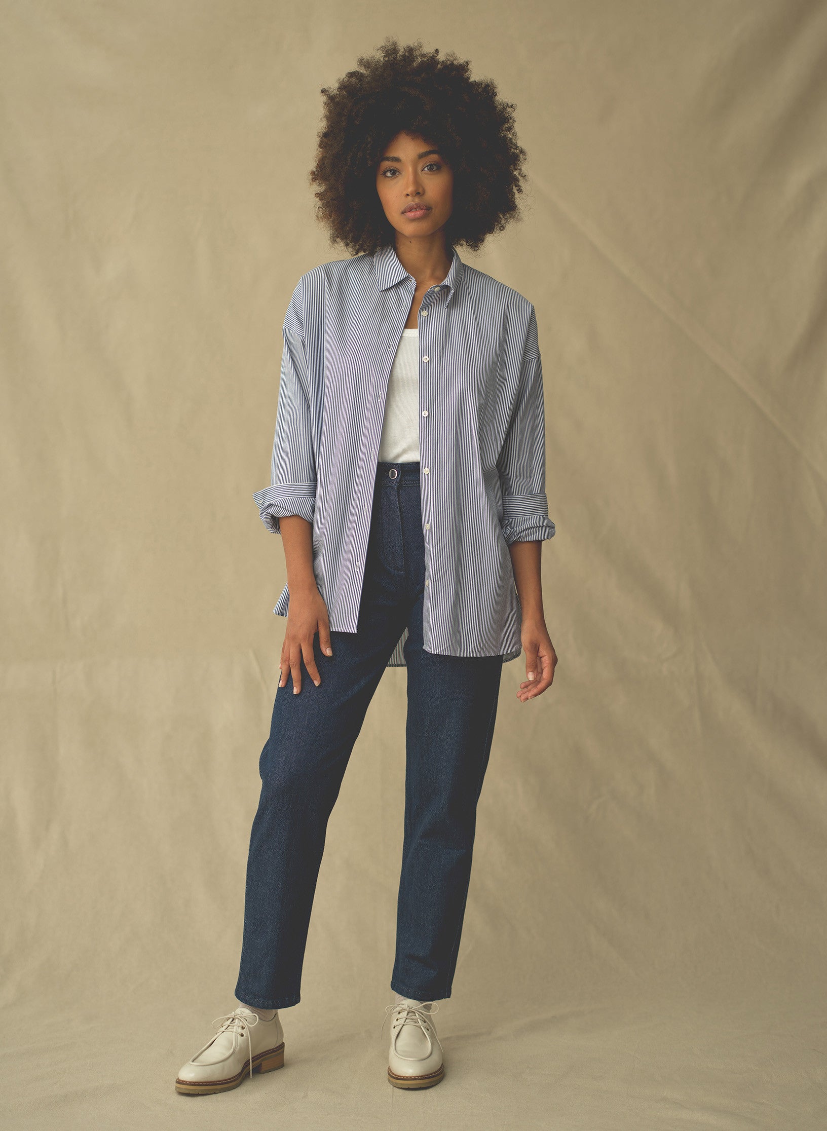 pantalon worker denim brut femme