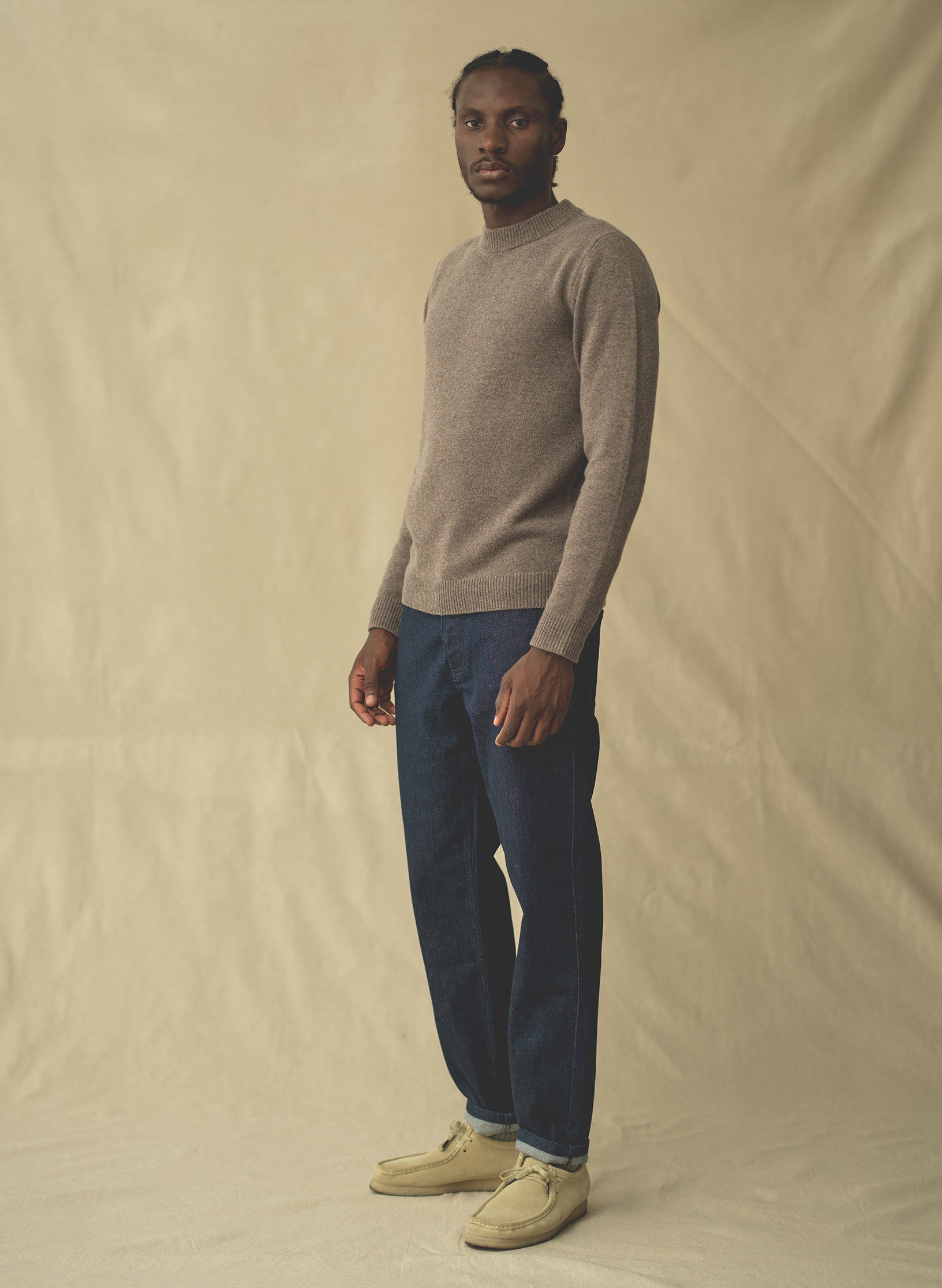 jean loose droit brut rince homme