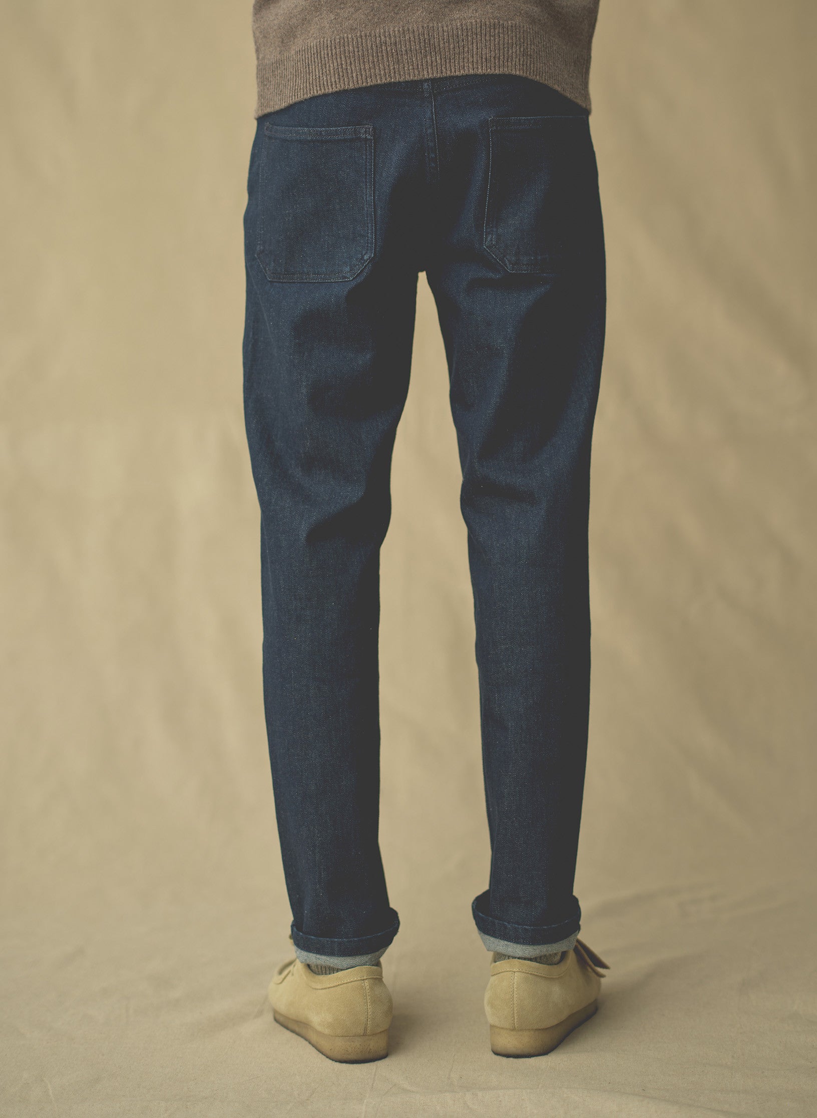 jean loose droit brut rince homme