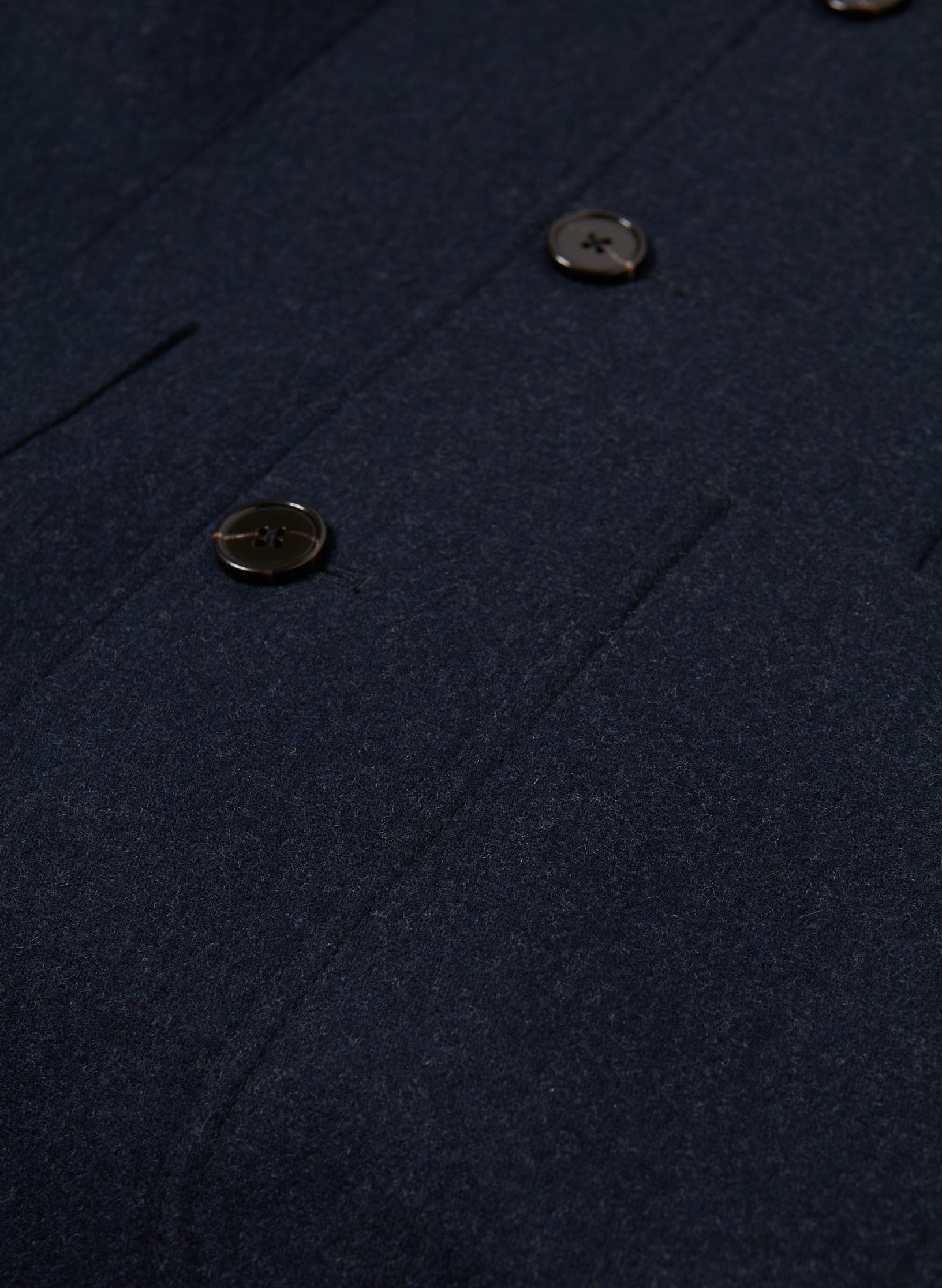 veste flanelle bleu 3 boutons homme