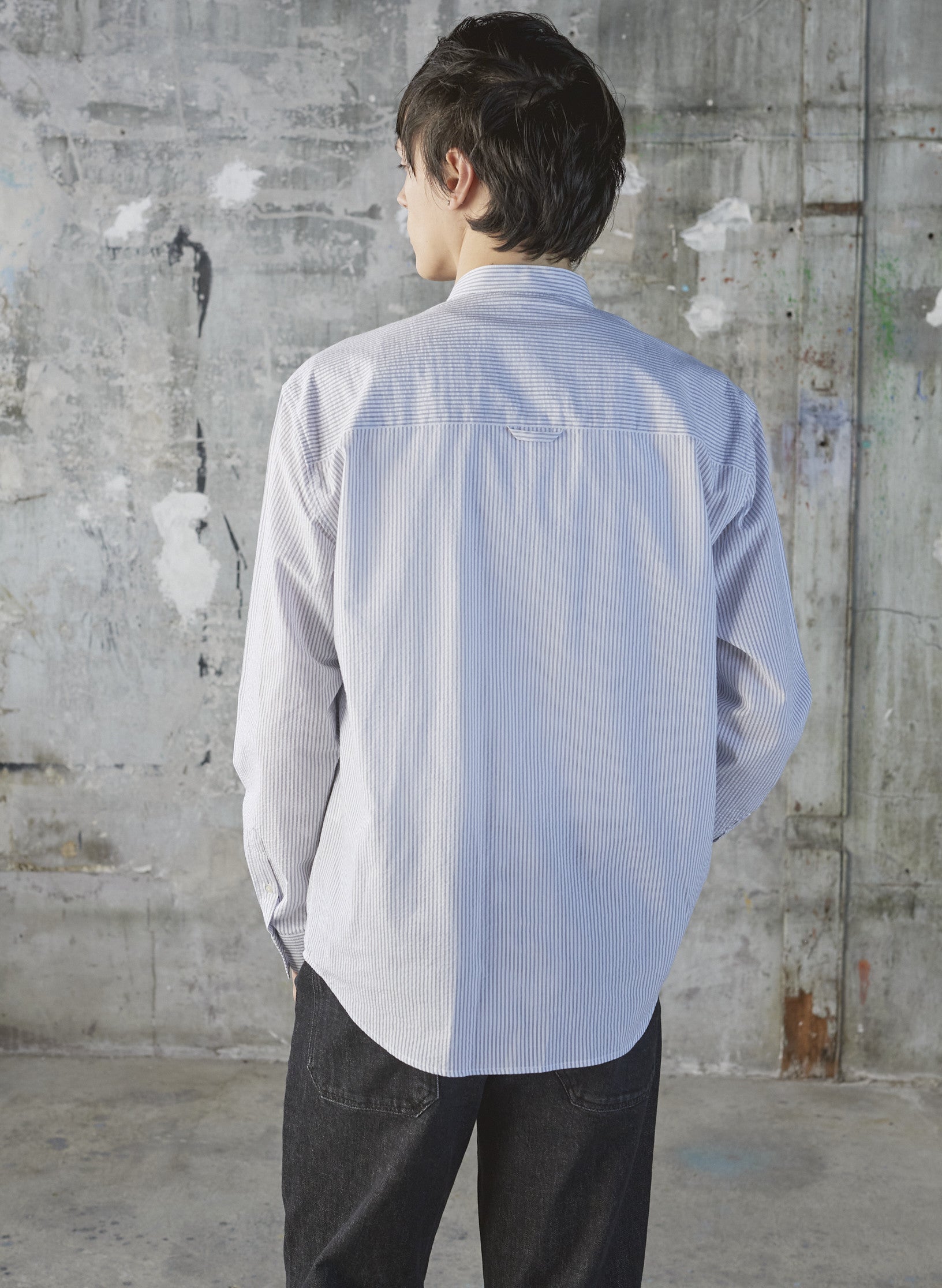 chemise peintre rayee