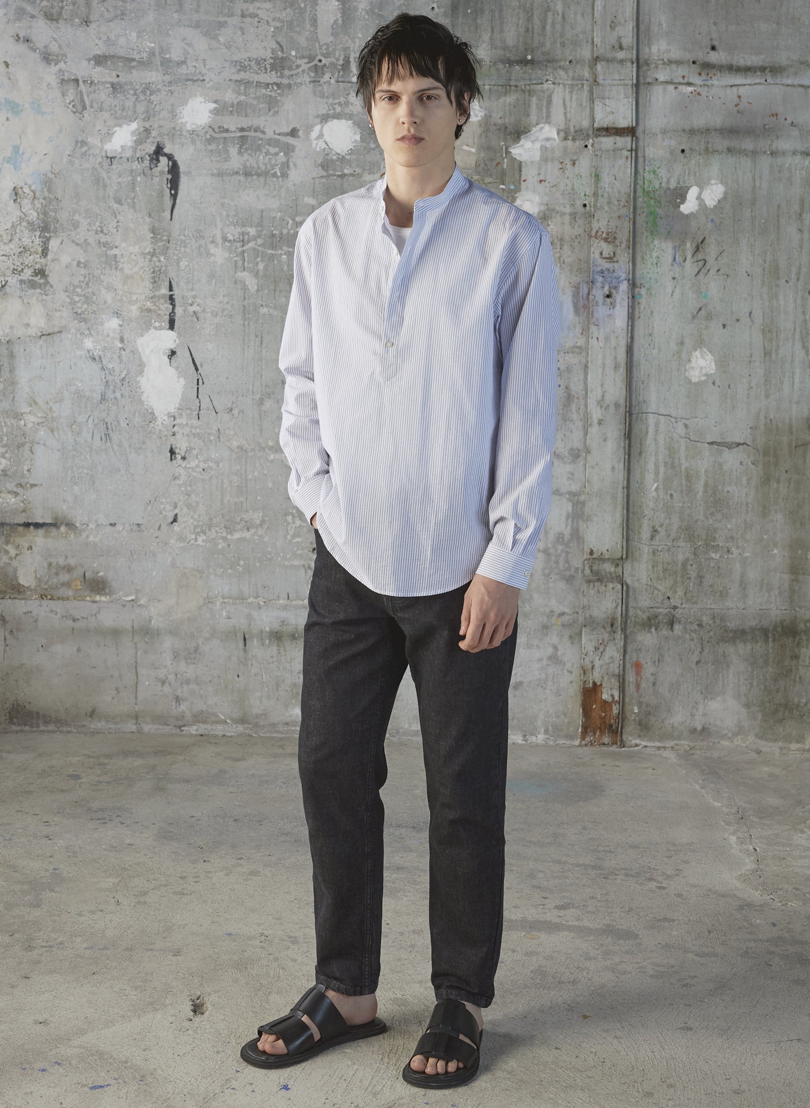 chemise peintre rayee