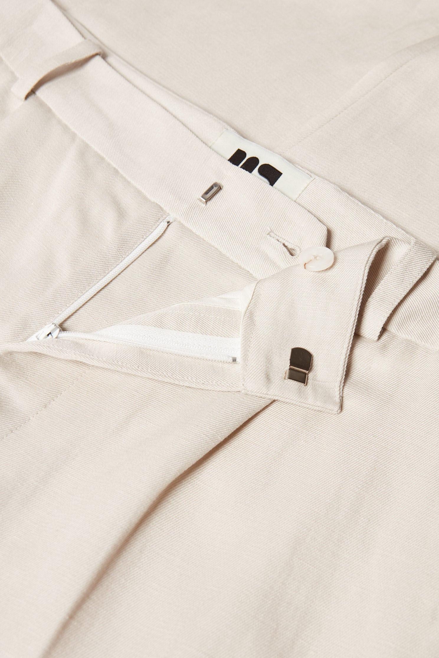 pantalon loose coton lin