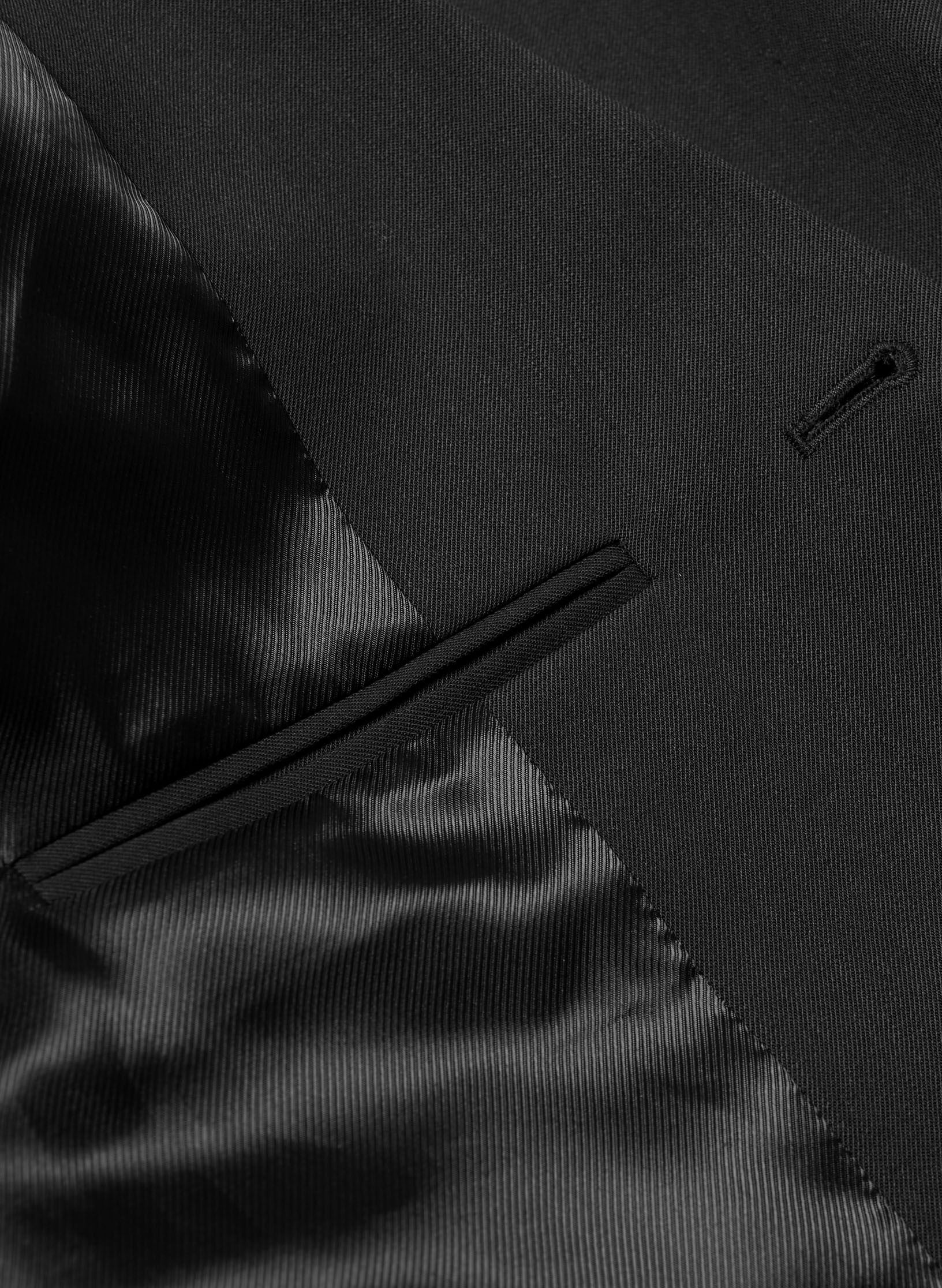 veste costume infroissable noir homme