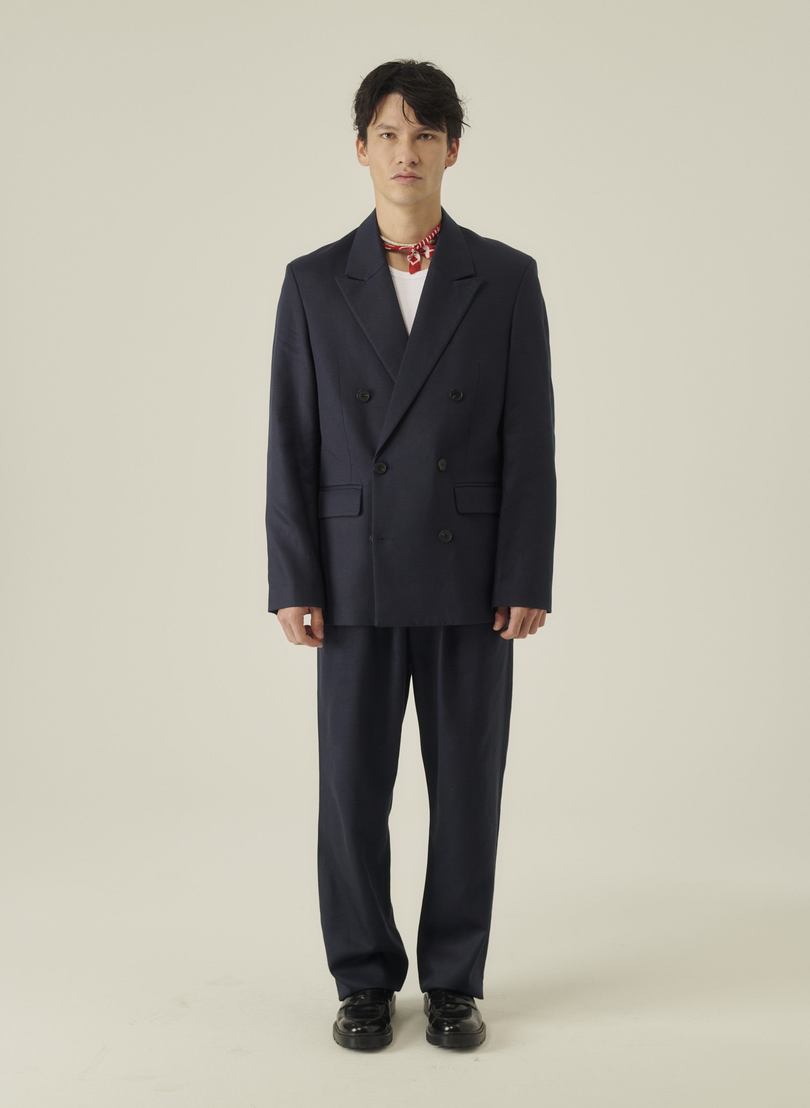 veste croisee lin lyocell bleu homme femme ukraine