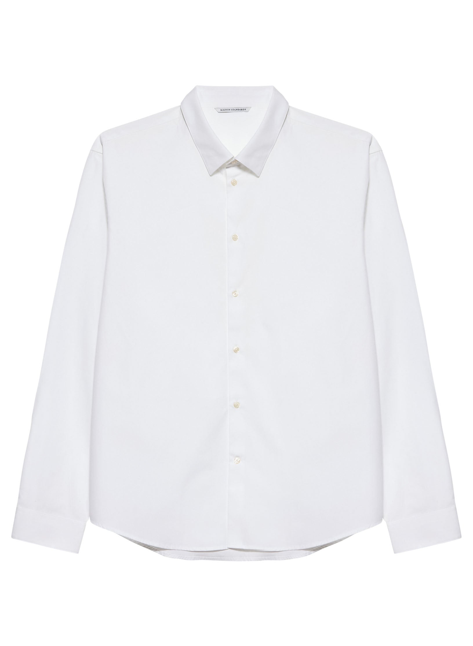 chemise loose unie femme homme coton blanche