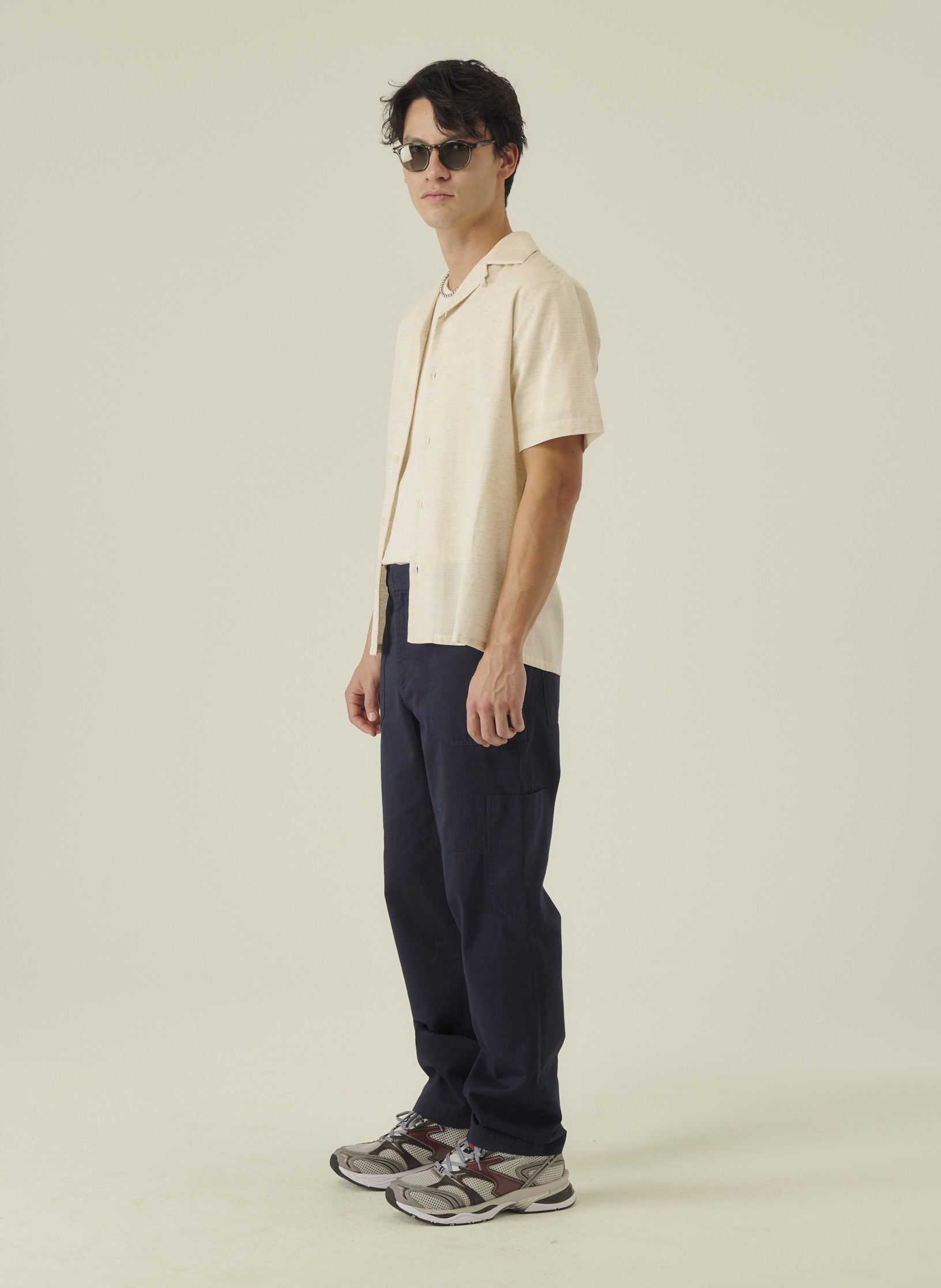 cargo pantalon loose bleu homme femme unisexe