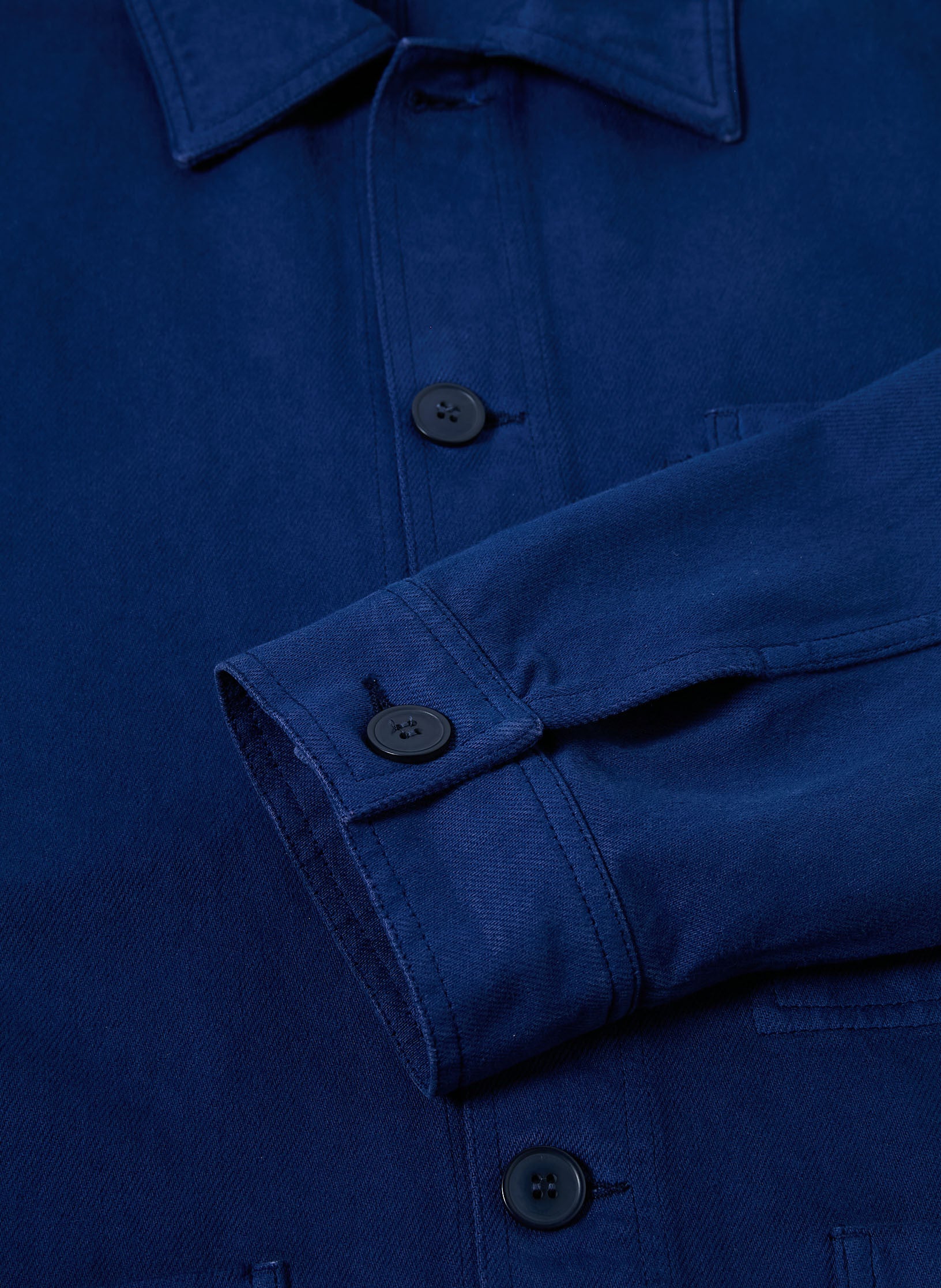 veste peintre bleu indogo homme femme unisexe