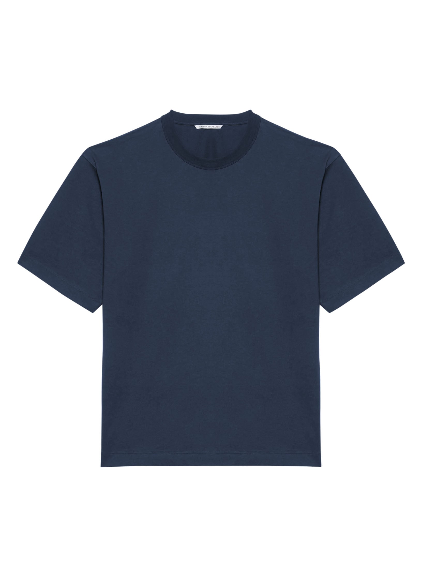 t shirt manche courte oversized bleu homme femme coton
