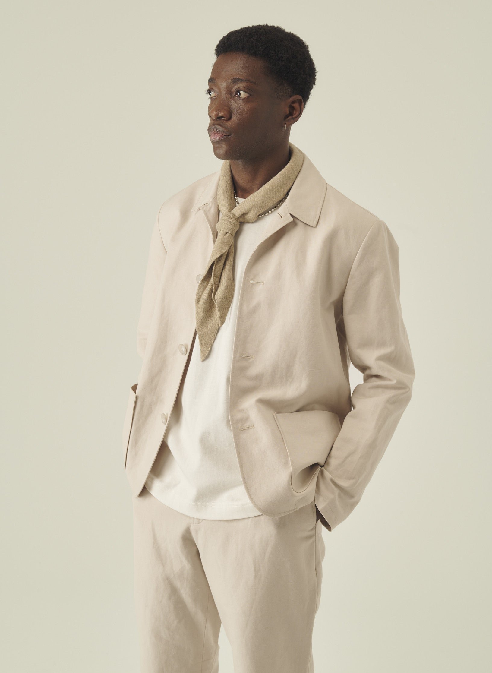 t shirt mc oversized coton ecru homme femme