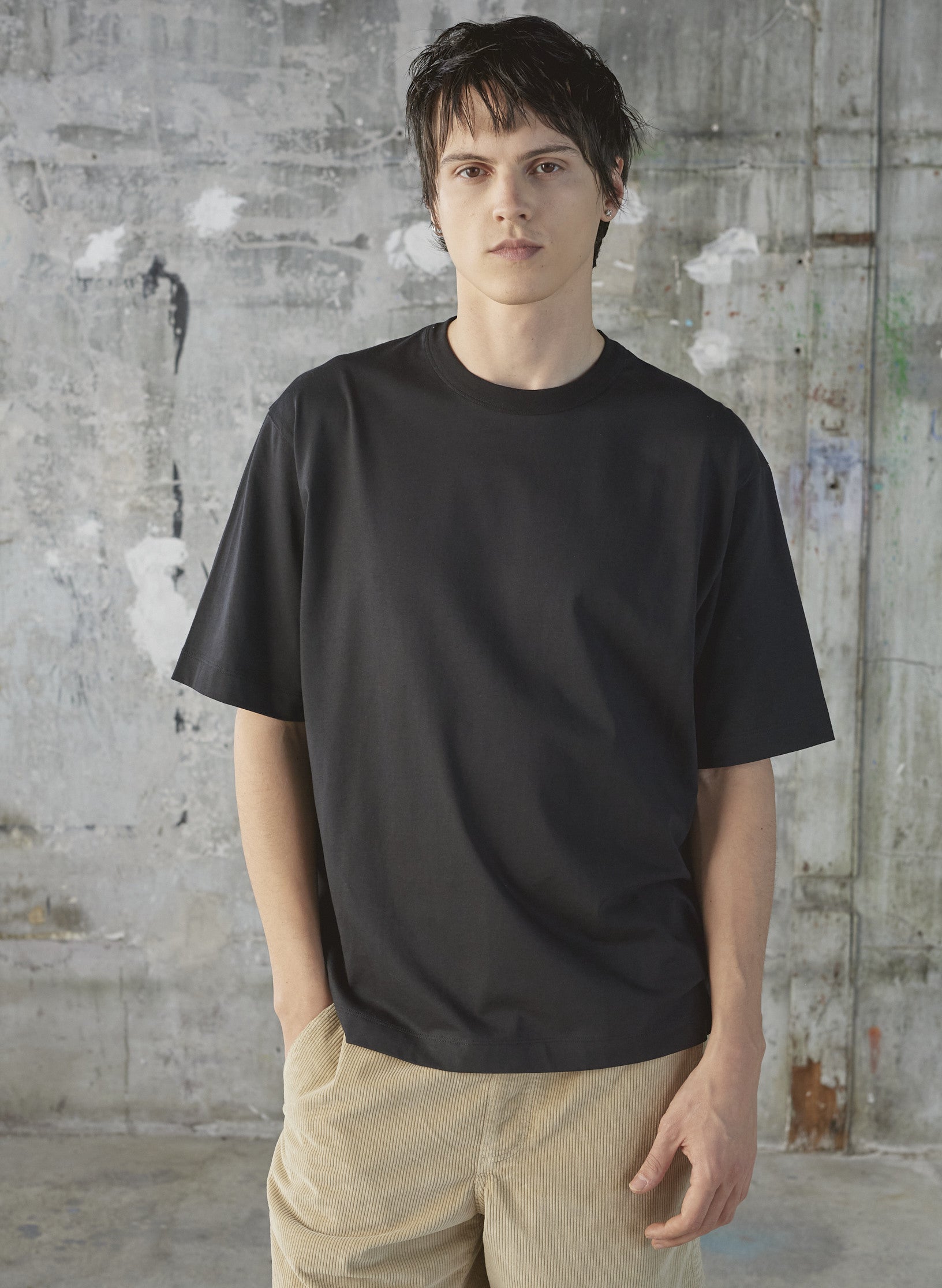 t shirt mc oversized coton noir homme femme