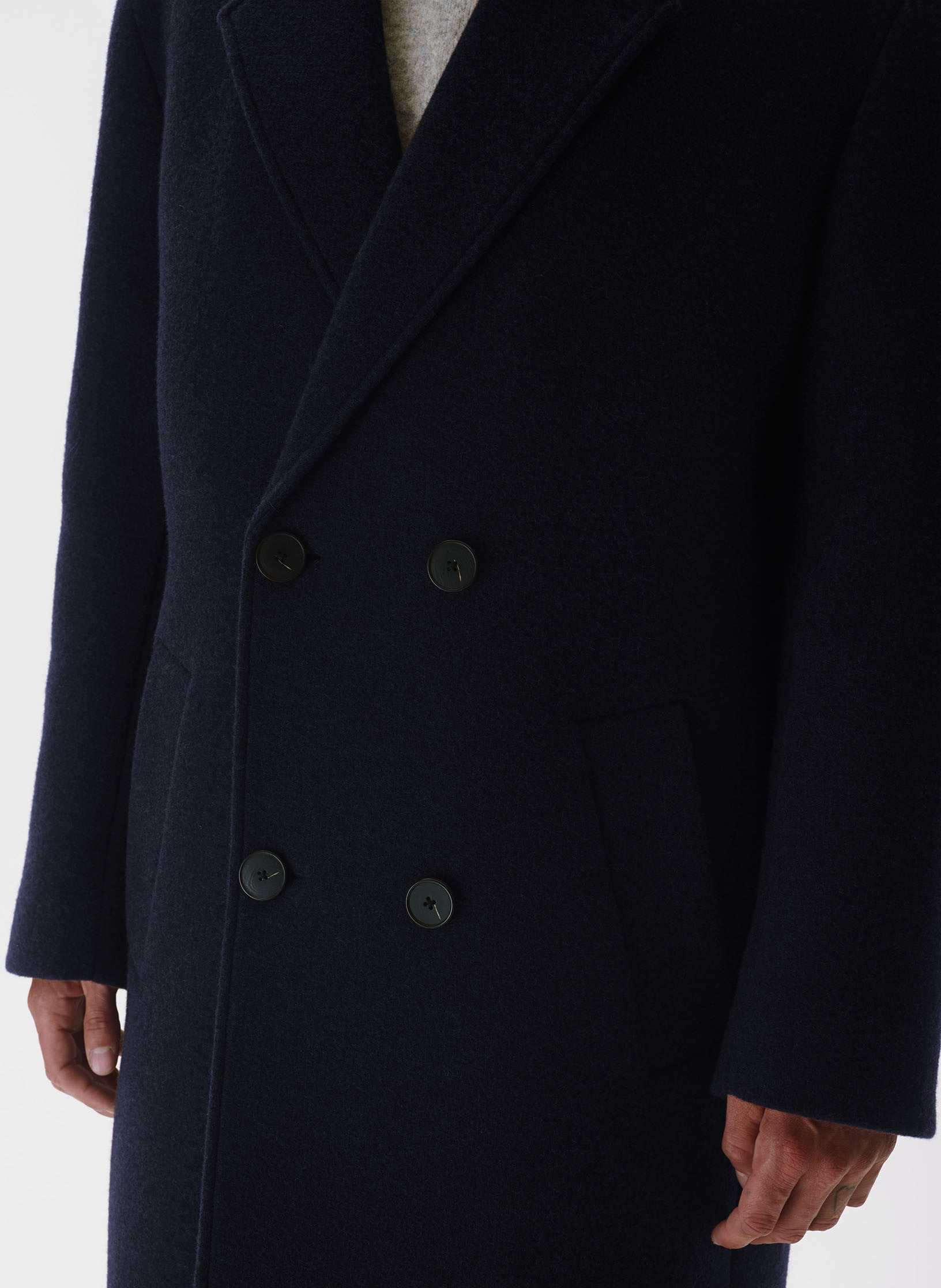 manteau double boutonnage