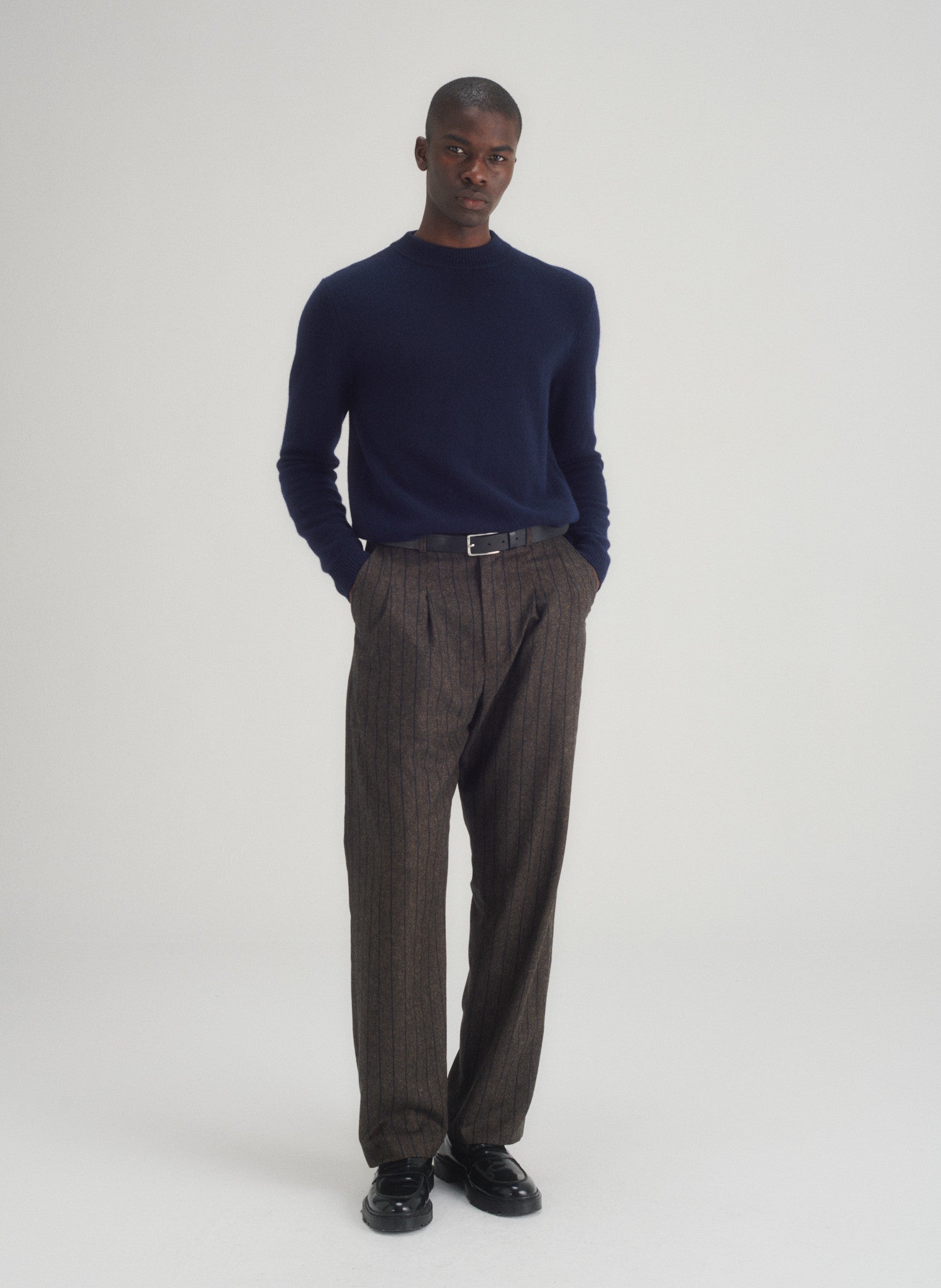 pantalon rayee 2 pinces