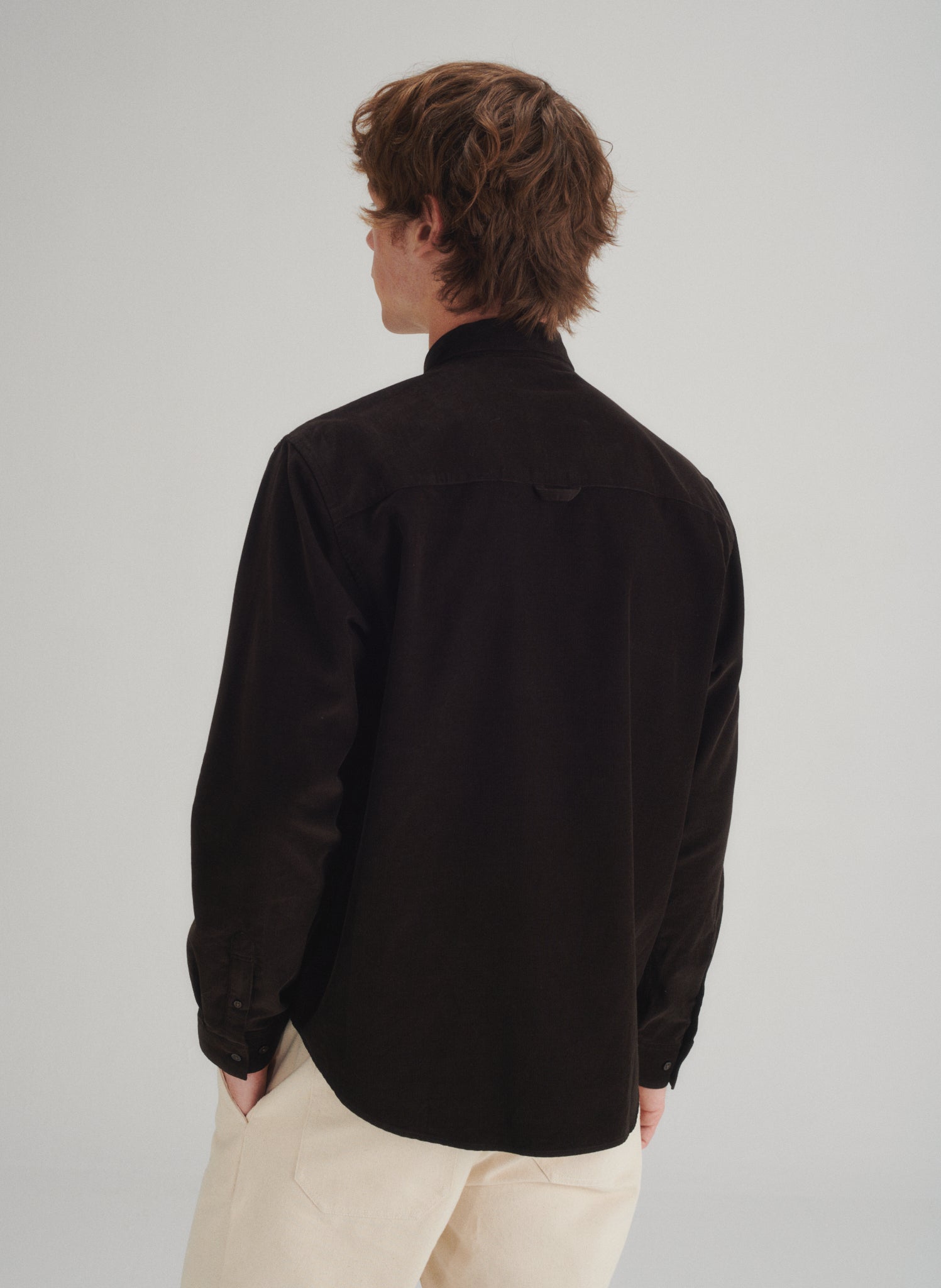 chemise loose velours 1