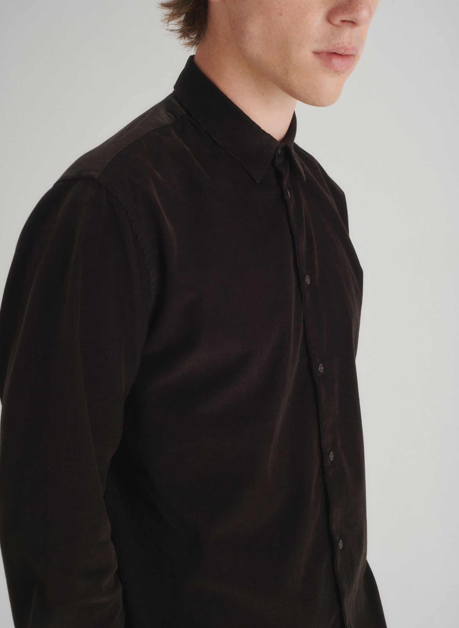 chemise loose velours 1